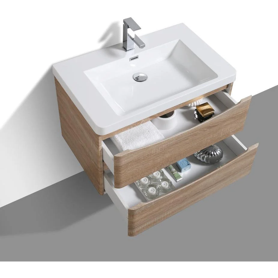 Eviva Smile 30" Modern Bathroom Vanity Set with Integrated White Acrylic Sink - Image 14