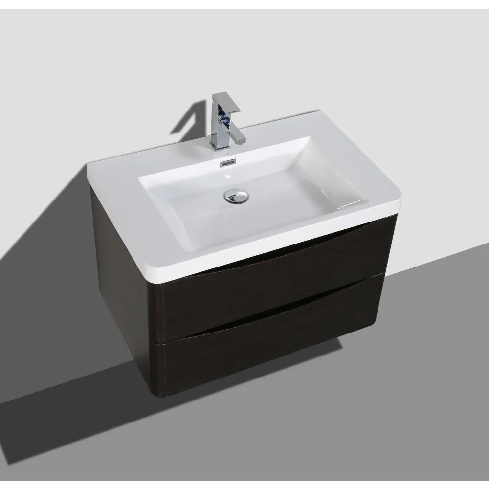 Eviva Smile 30" Modern Bathroom Vanity Set with Integrated White Acrylic Sink - Image 5