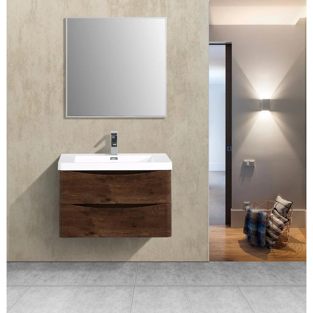 Eviva Smile 30" Modern Bathroom Vanity Set with Integrated White Acrylic Sink - Image 7