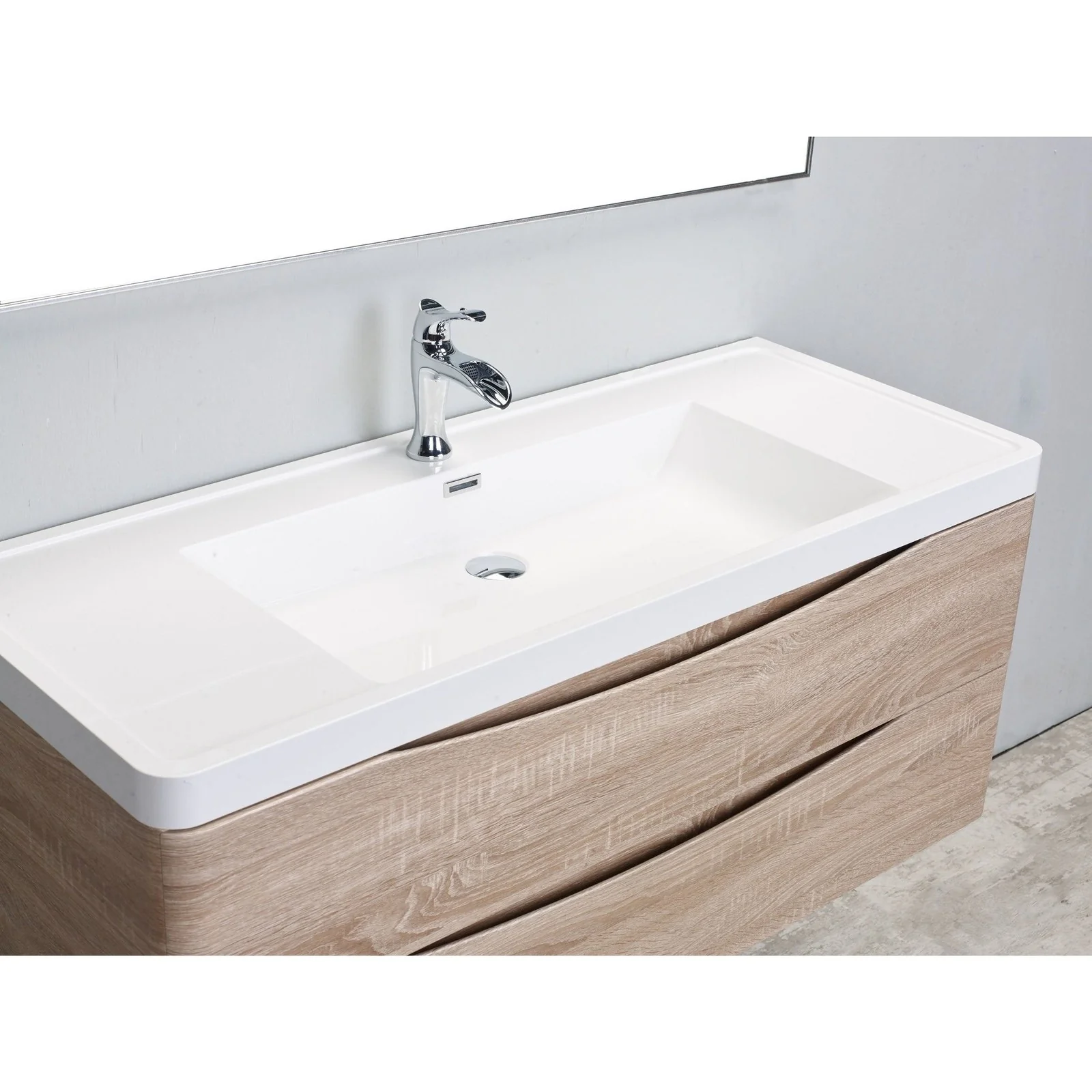 Eviva Smile 48" Modern Bathroom Vanity Set with Integrated White Acrylic Single Sink Wall Mount - Image 8
