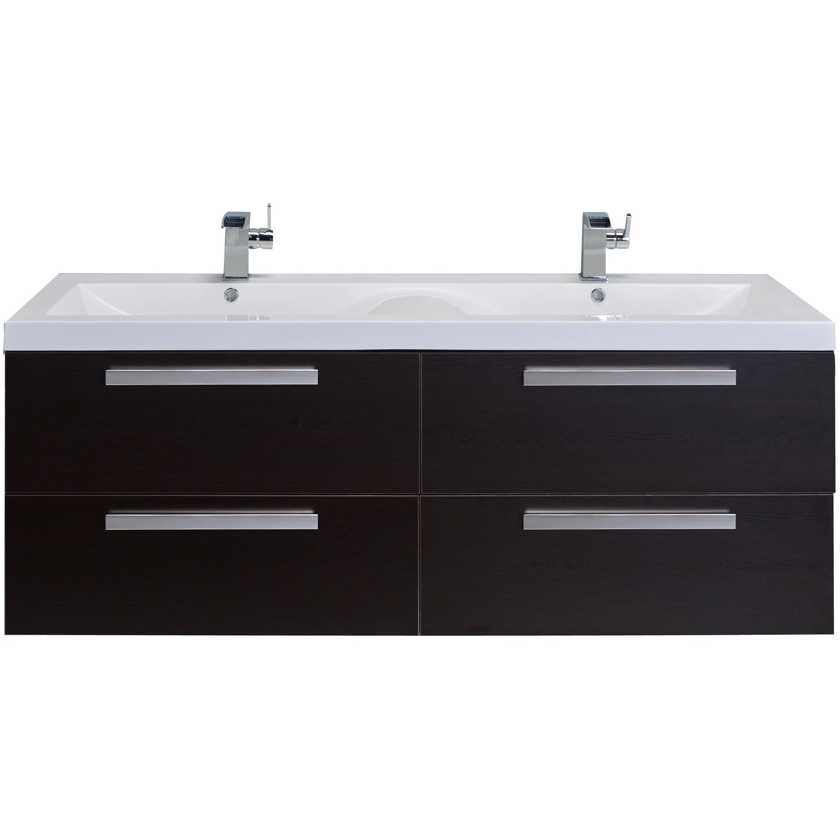 Eviva Surf 57" Modern Bathroom Vanity Set with Integrated White Acrylic Double Sink - Image 25