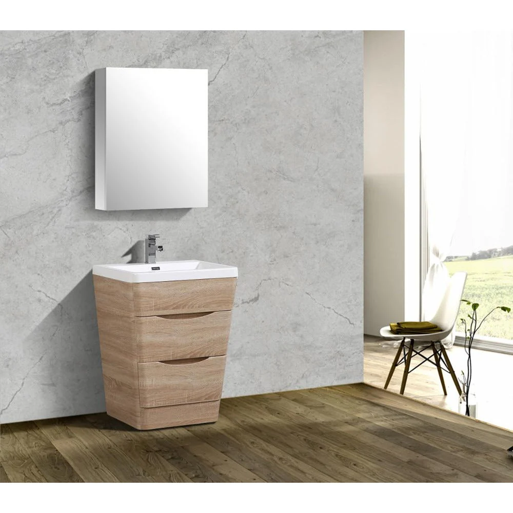 Eviva Victoria 25" Modern Bathroom Vanity with White Integrated Acrylic Sink - Image 14
