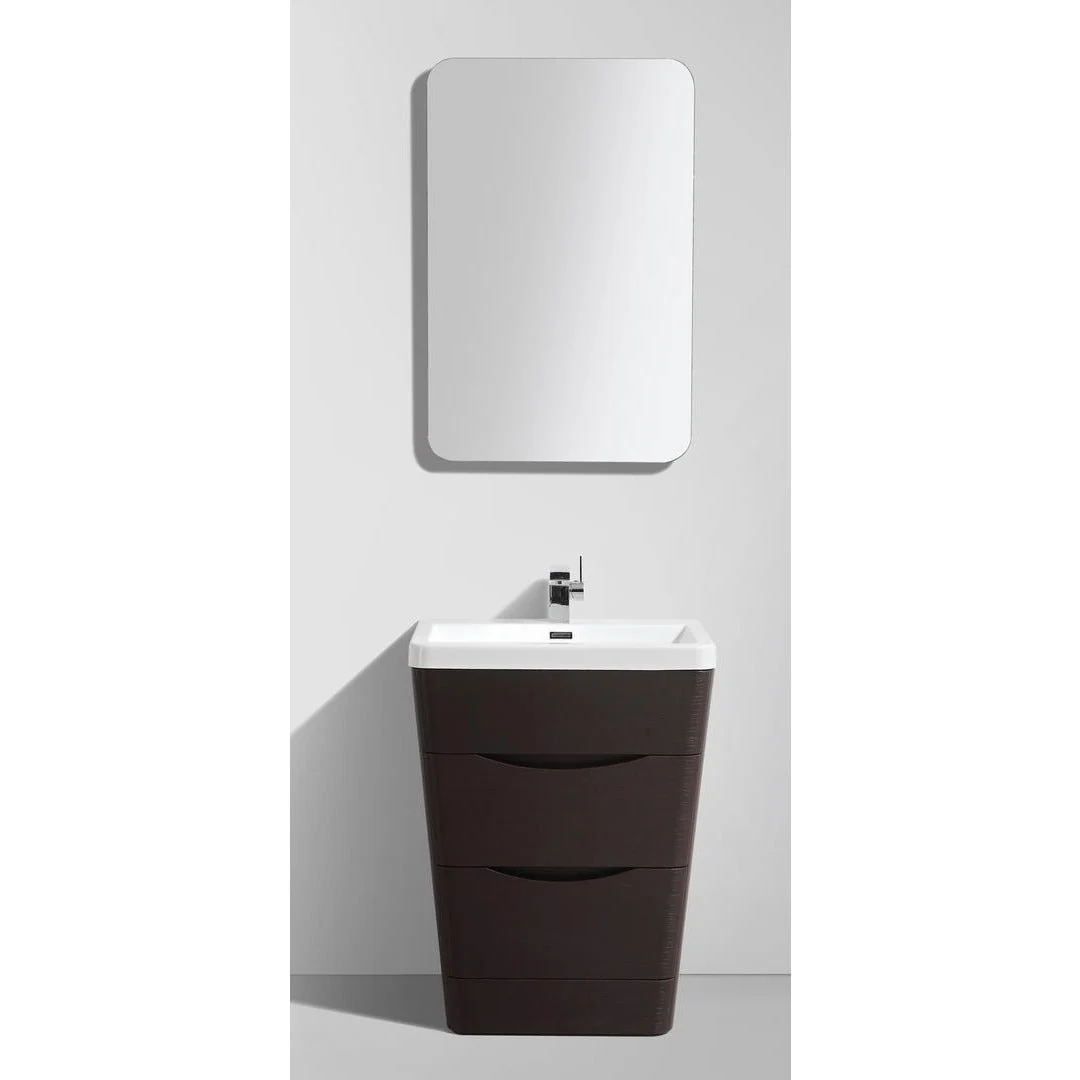 Eviva Victoria 25" Modern Bathroom Vanity with White Integrated Acrylic Sink - Image 2
