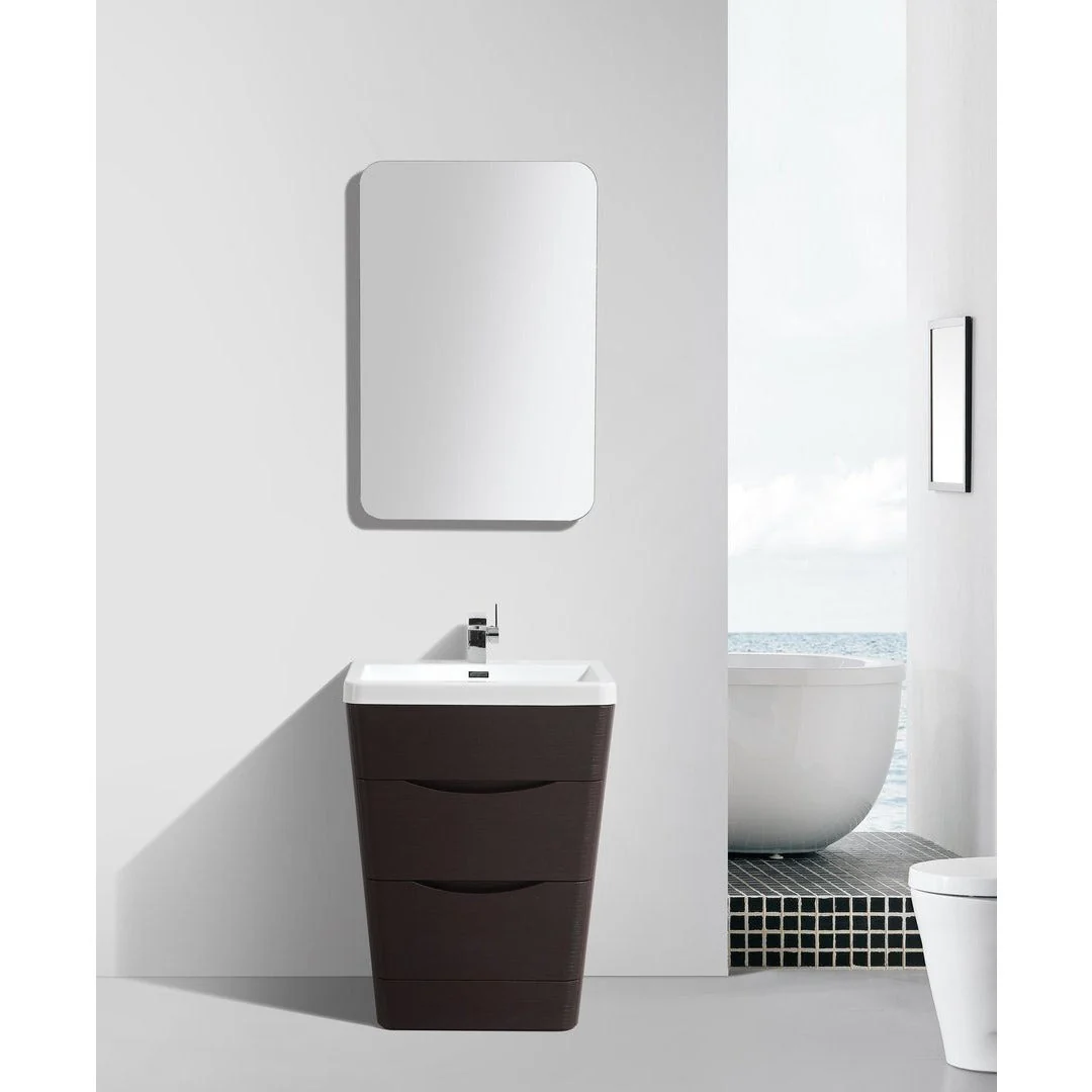 Eviva Victoria 25" Modern Bathroom Vanity with White Integrated Acrylic Sink - Image 6
