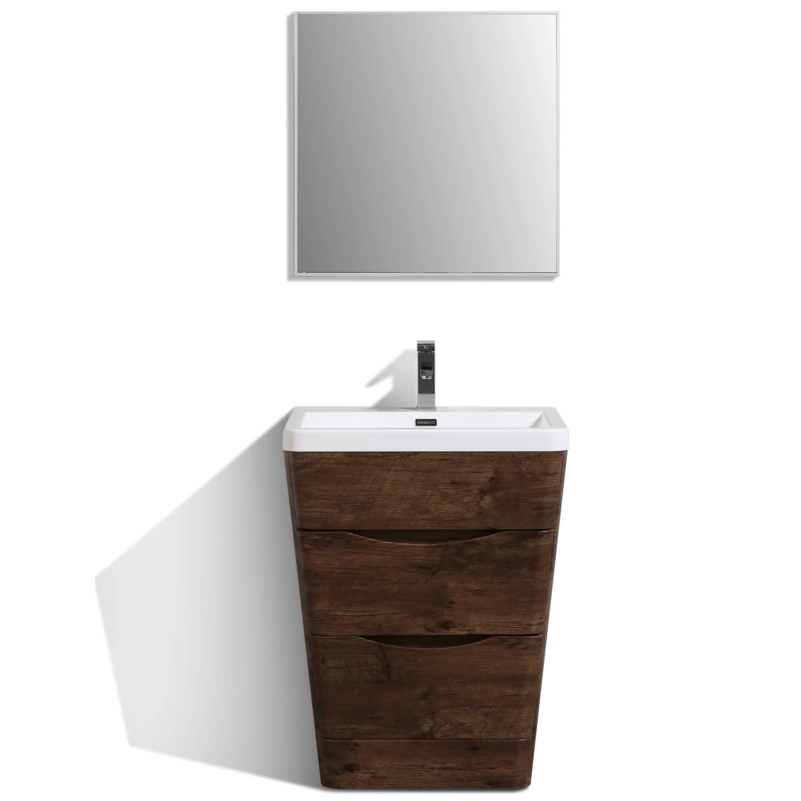 Eviva Victoria 25" Modern Bathroom Vanity with White Integrated Acrylic Sink - Image 7