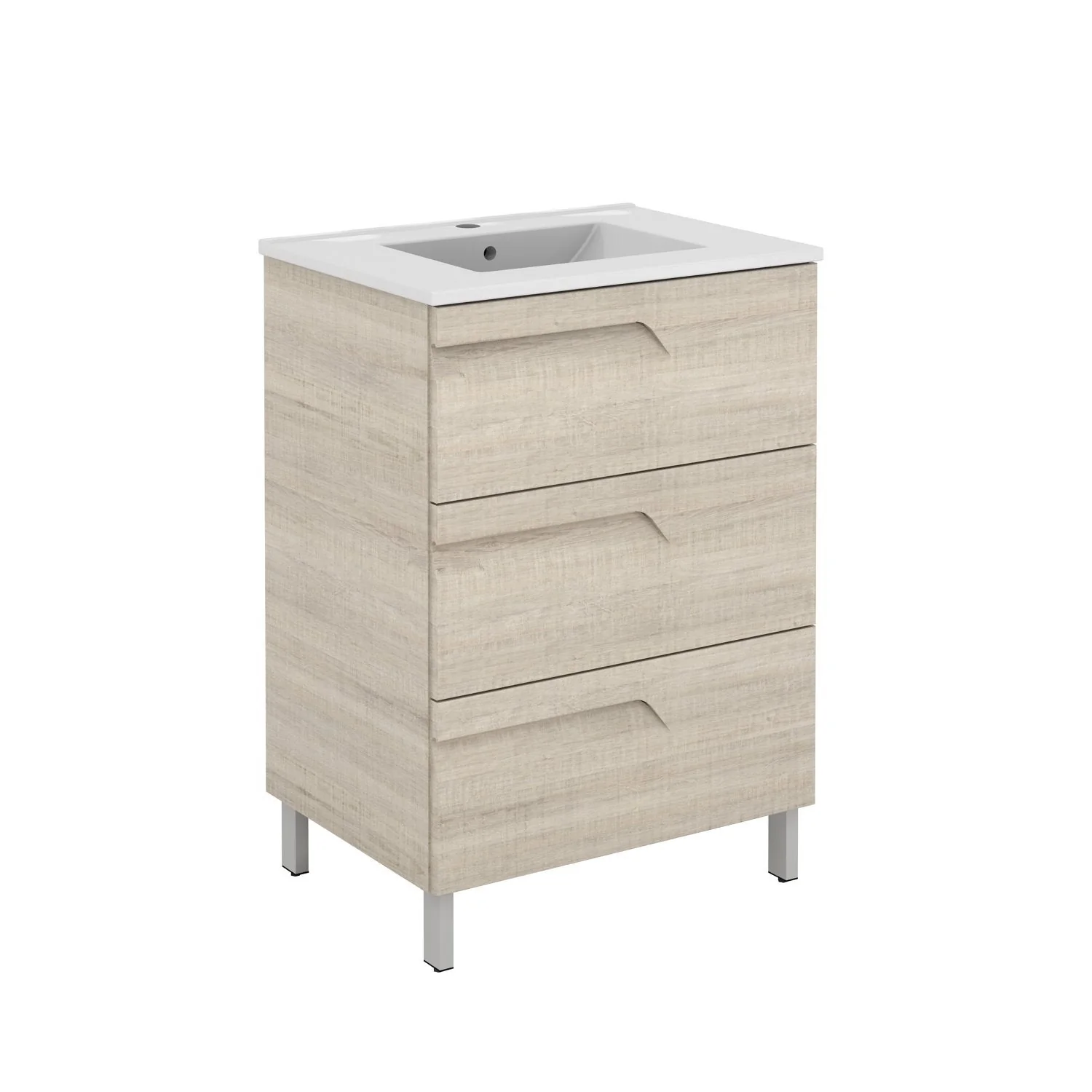 Eviva Vitta 32" Modern Bathroom Vanity with White Integrated Porcelain Sink - Image 3