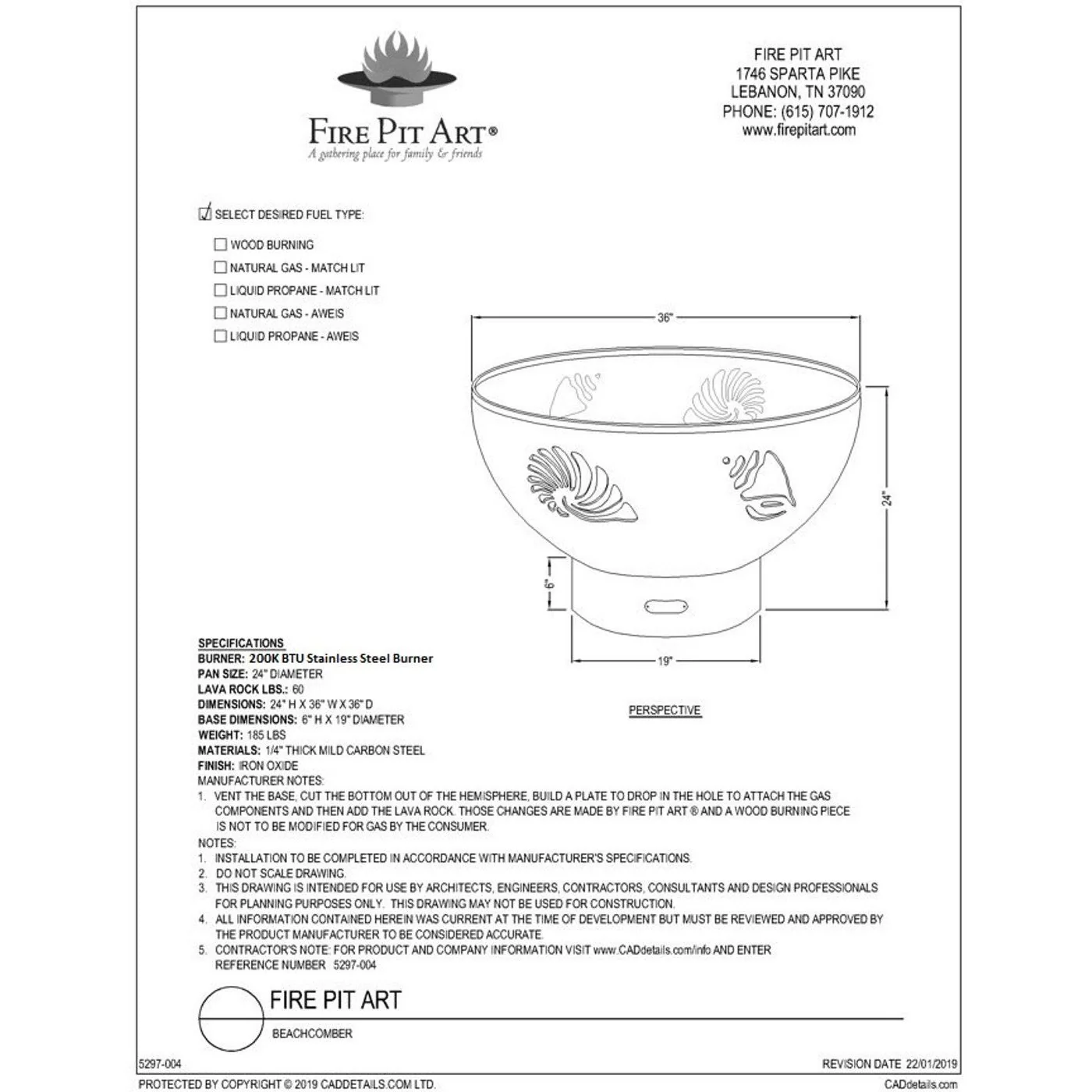 Fire Pit Art Beachcomber Fire Pit - Image 13