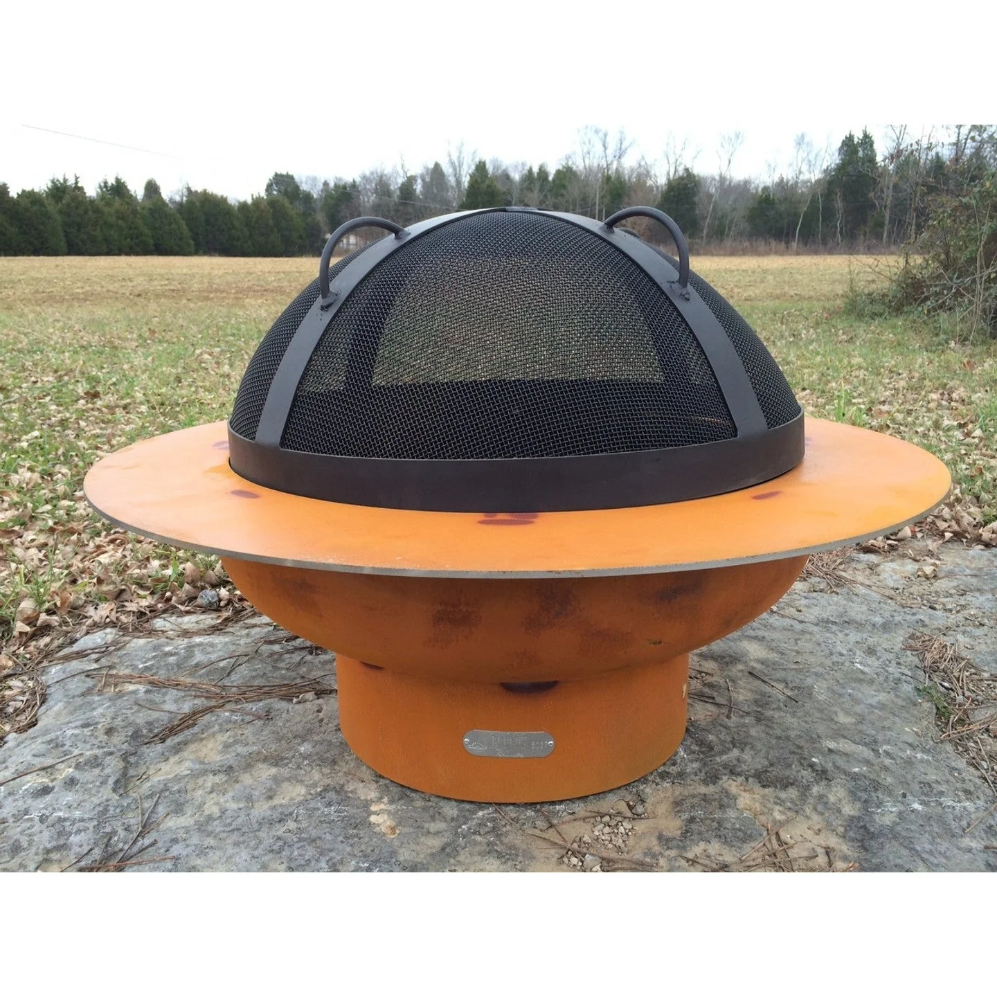 Fire Pit Art Saturn with Lid - Image 8