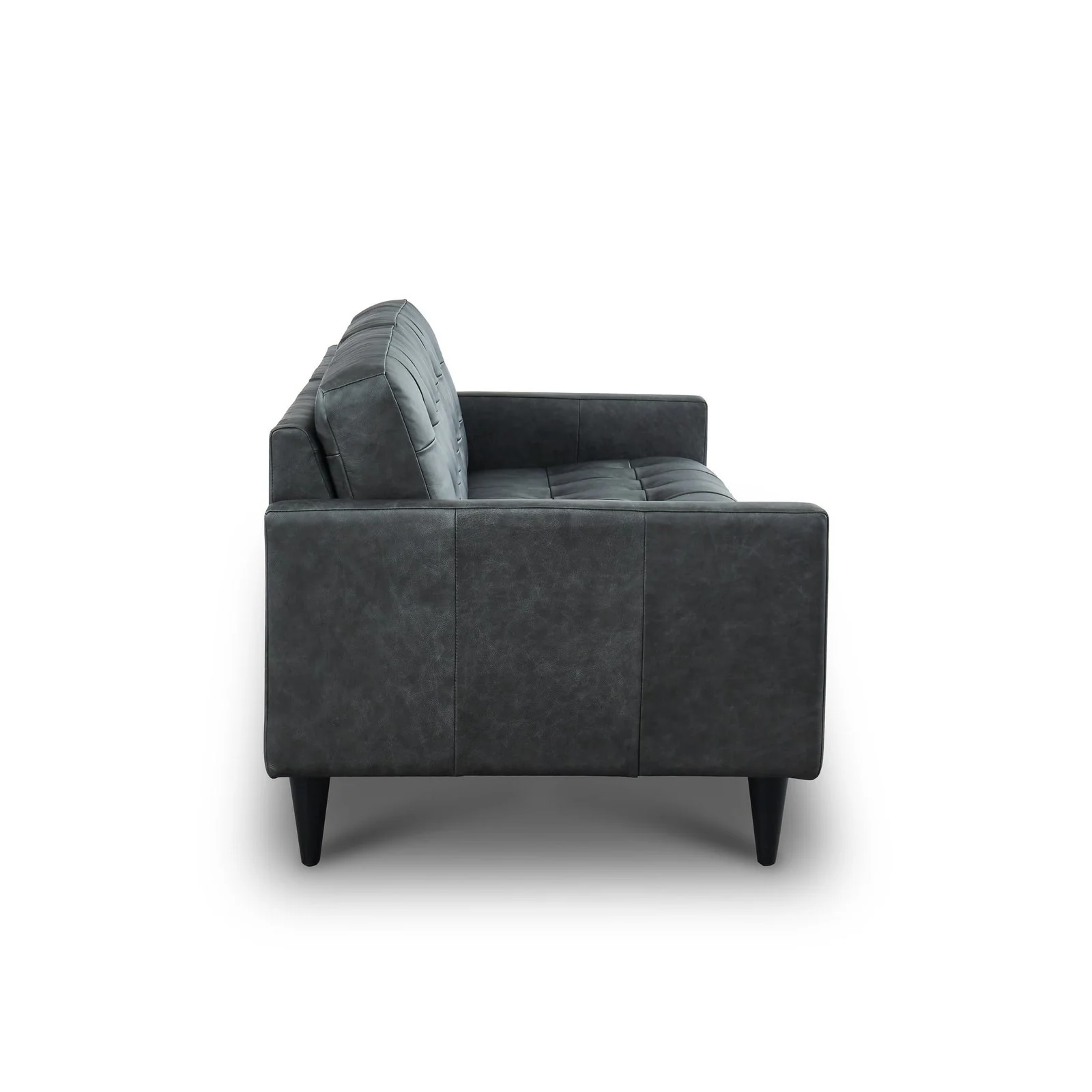 GTR Naples Gray Leather Sofa - Image 6