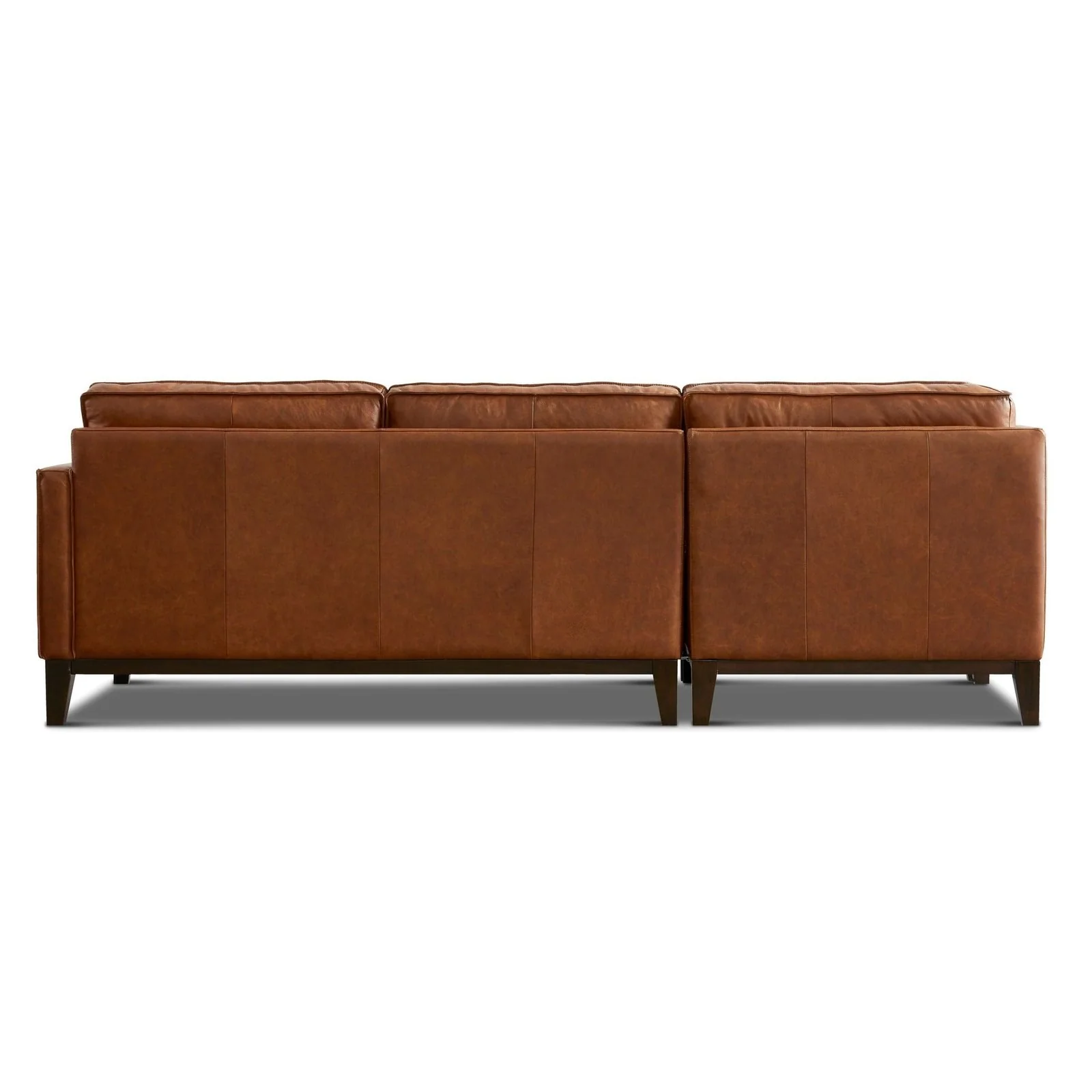 GTR Pimlico Brown Leather Sectional Sofa - Image 6