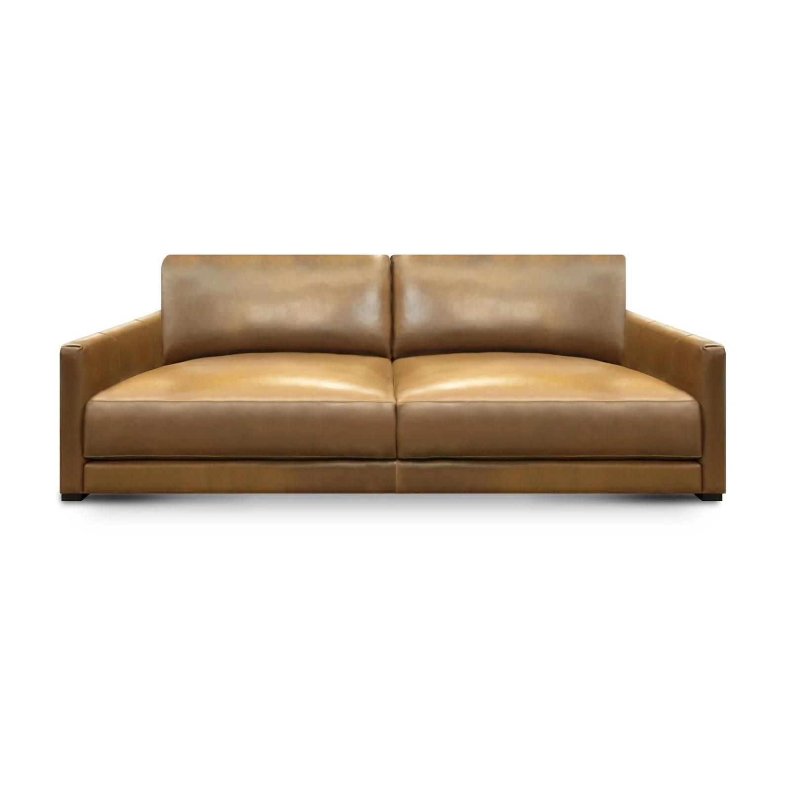 GTR Raffa 100% Top Grain Leather Contemporary 3-Seater Sofa - Image 3