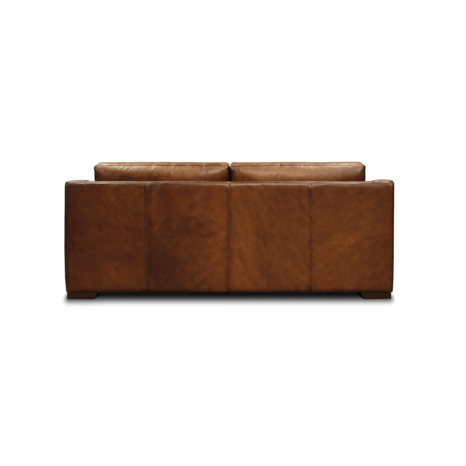 GTR Ramba 100% Top Grain Leather Contemporary Loveseat Sofa with Deep Seat - Image 4