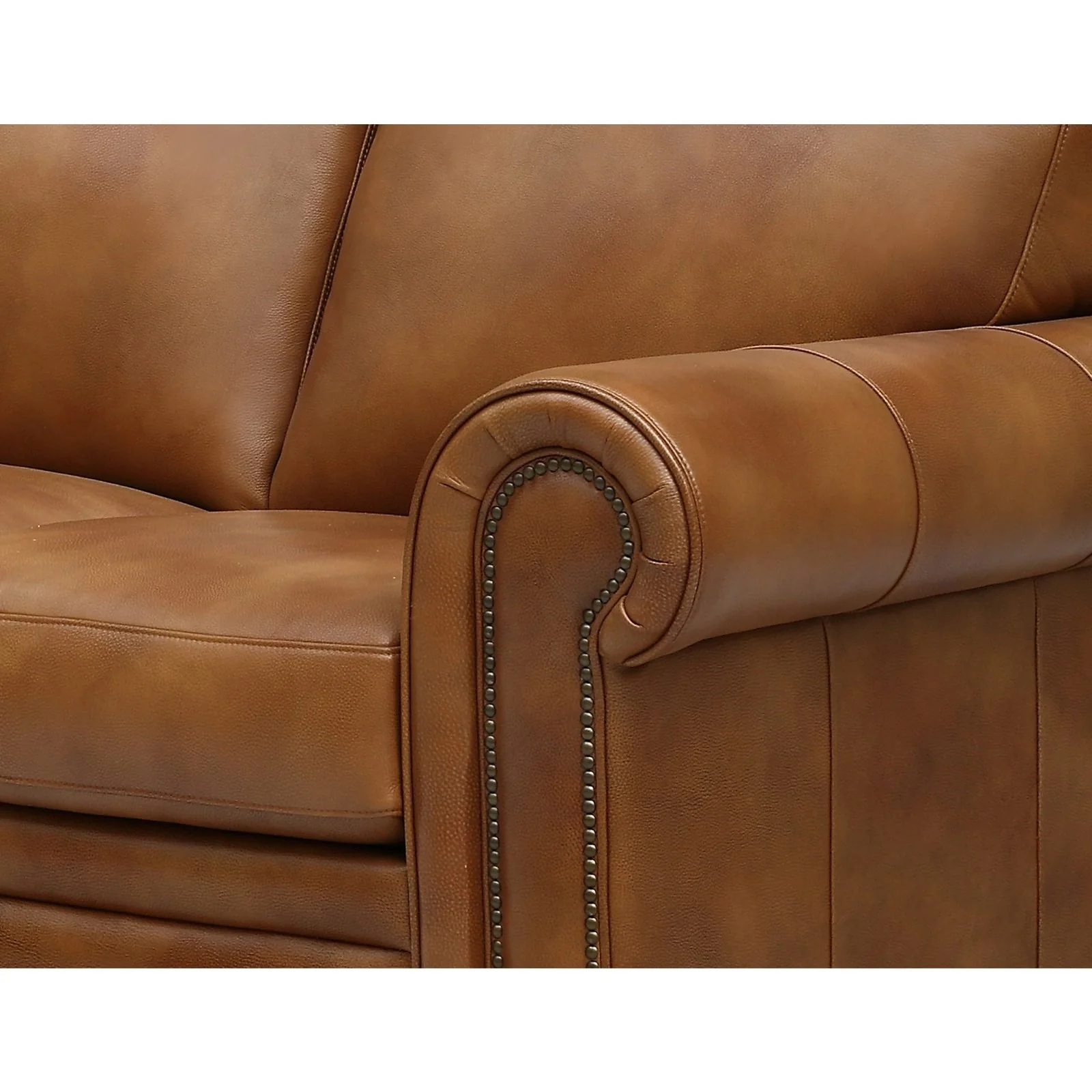 GTR Toulouse Brown Leather Sofa - Image 5