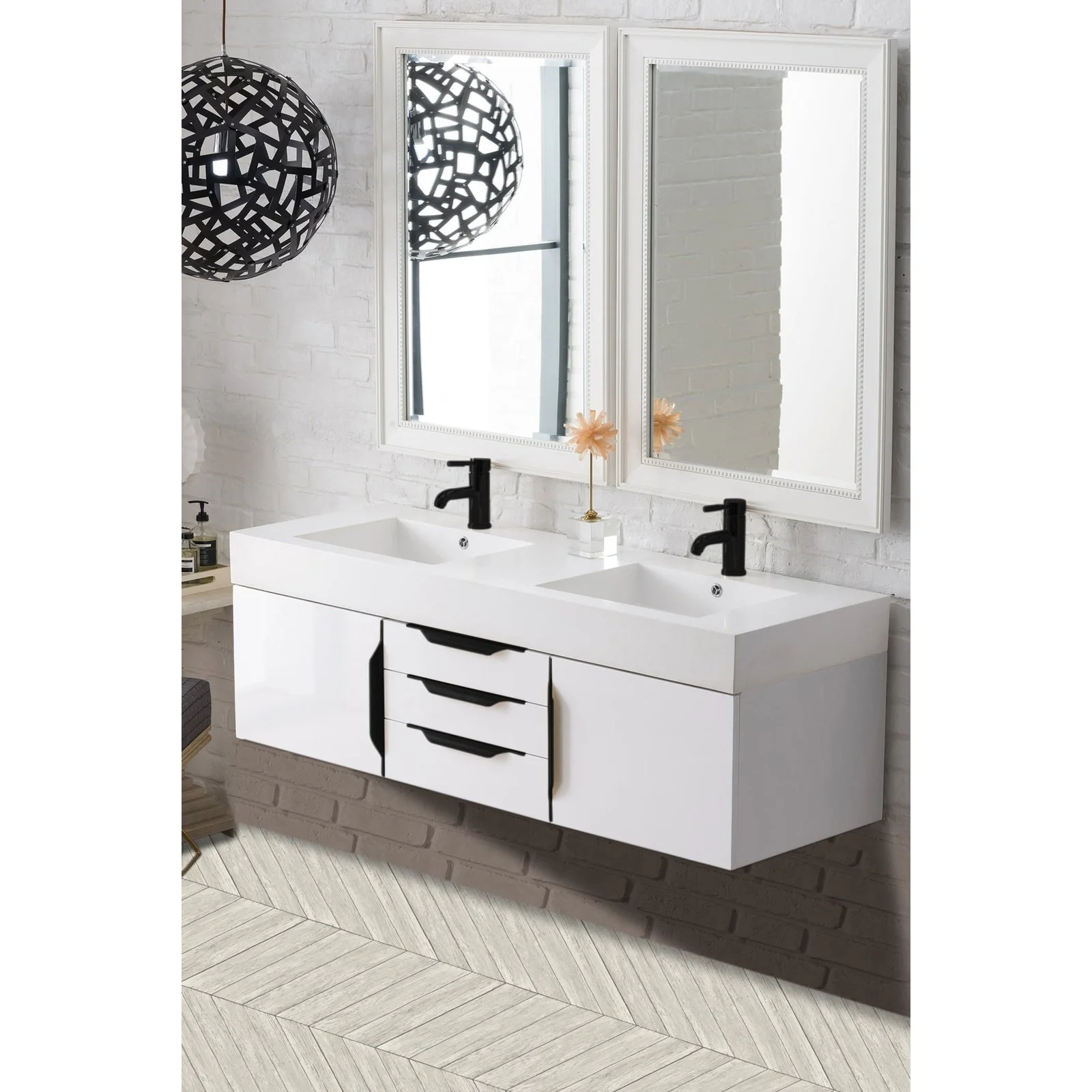 James Martin Vanities Mercer Island 59" Double Vanity - Image 38