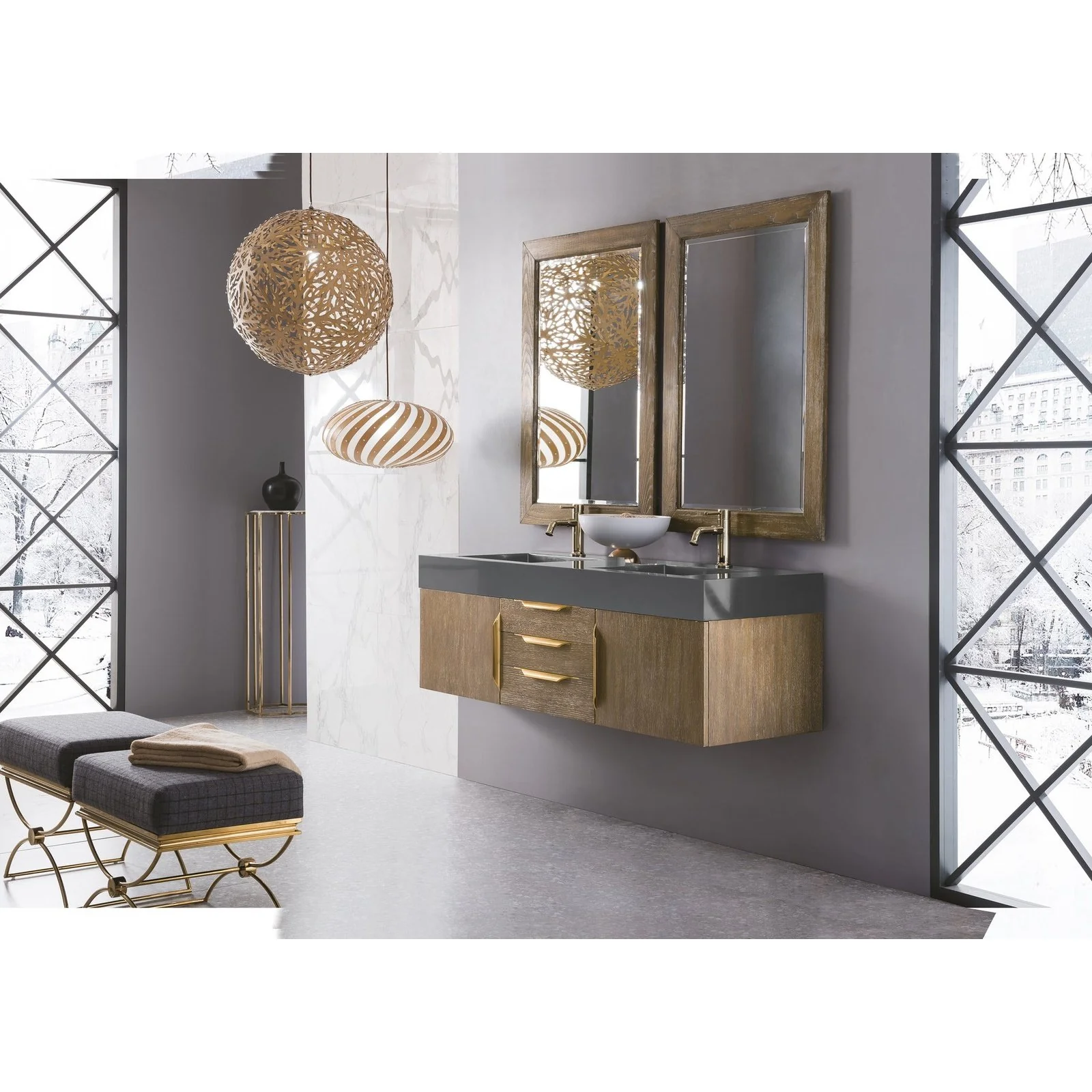 James Martin Vanities Mercer Island 59" Double Vanity - Image 76