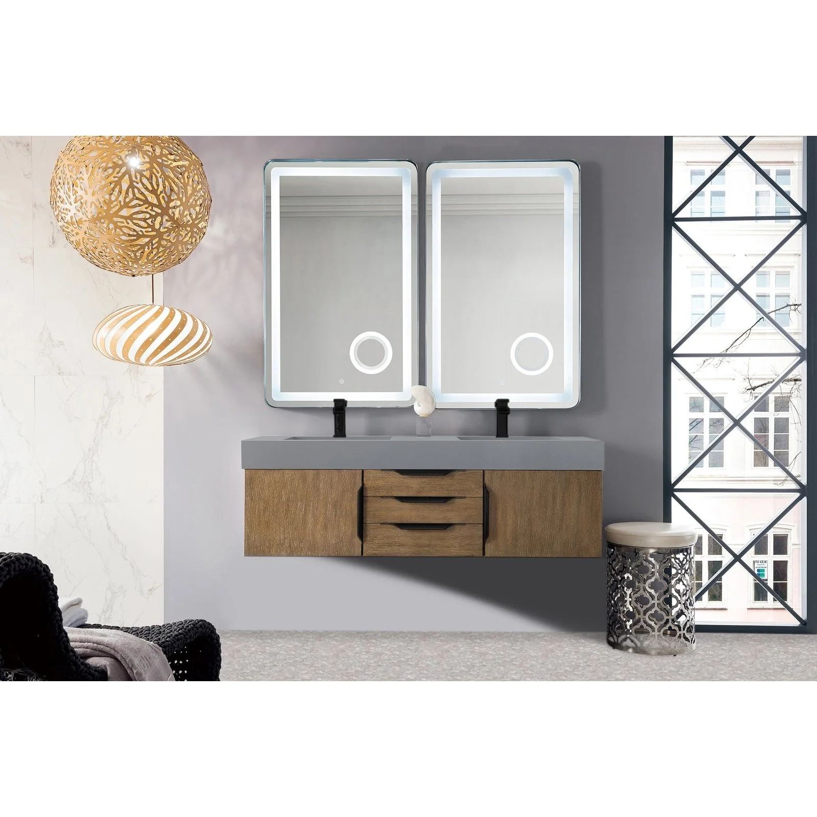 James Martin Vanities Mercer Island 59" Double Vanity - Image 81