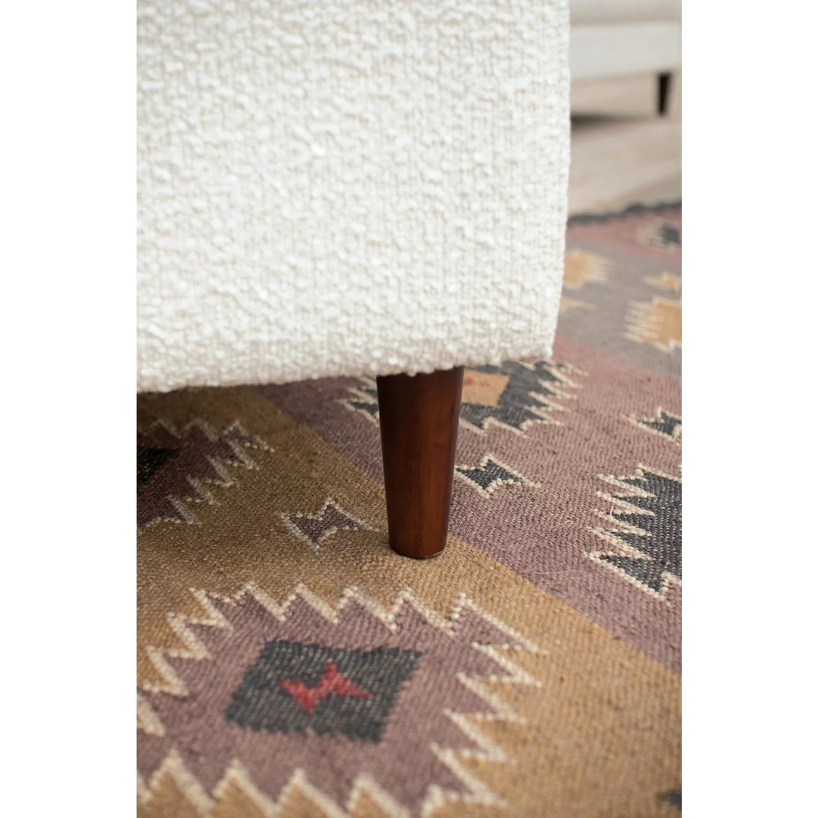 Kalalou Pearl Boucle Loveseat - Image 3