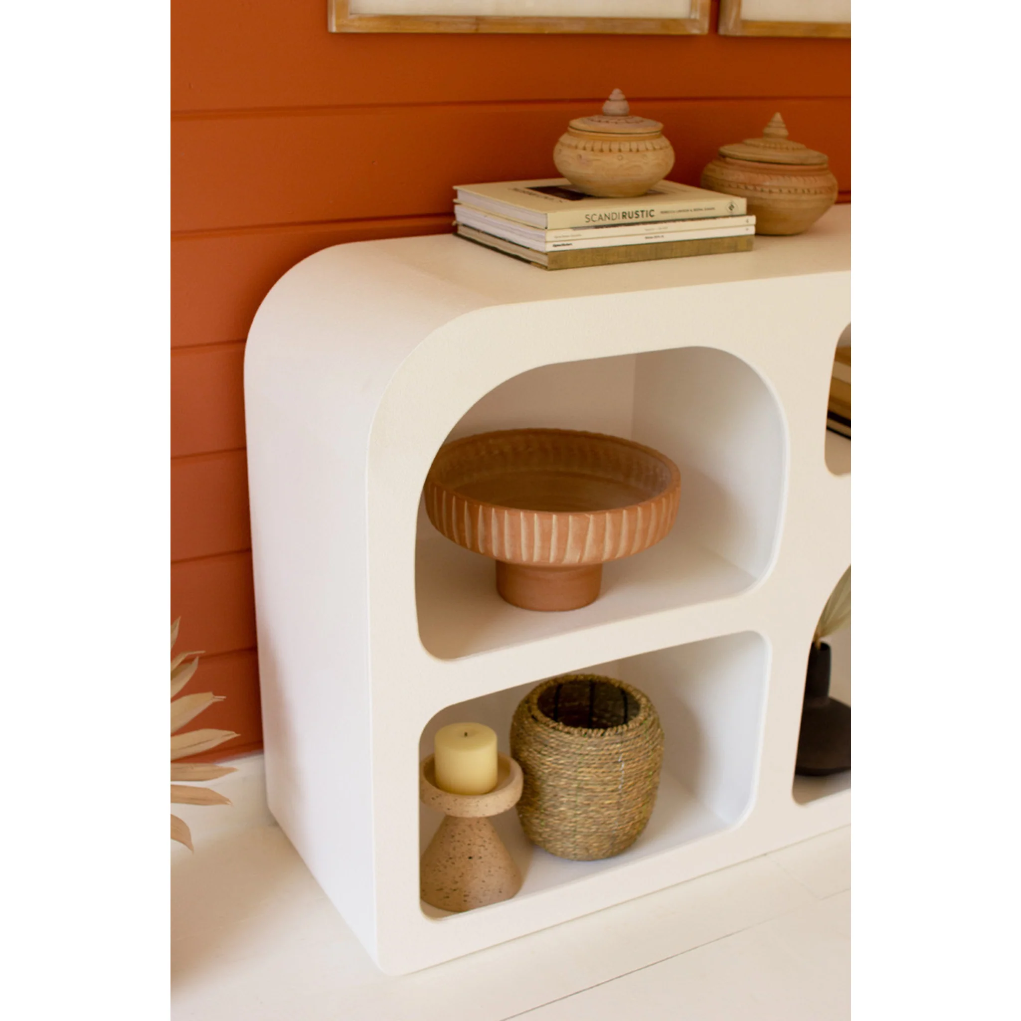 Kalalou White Wood Console Table - Image 2