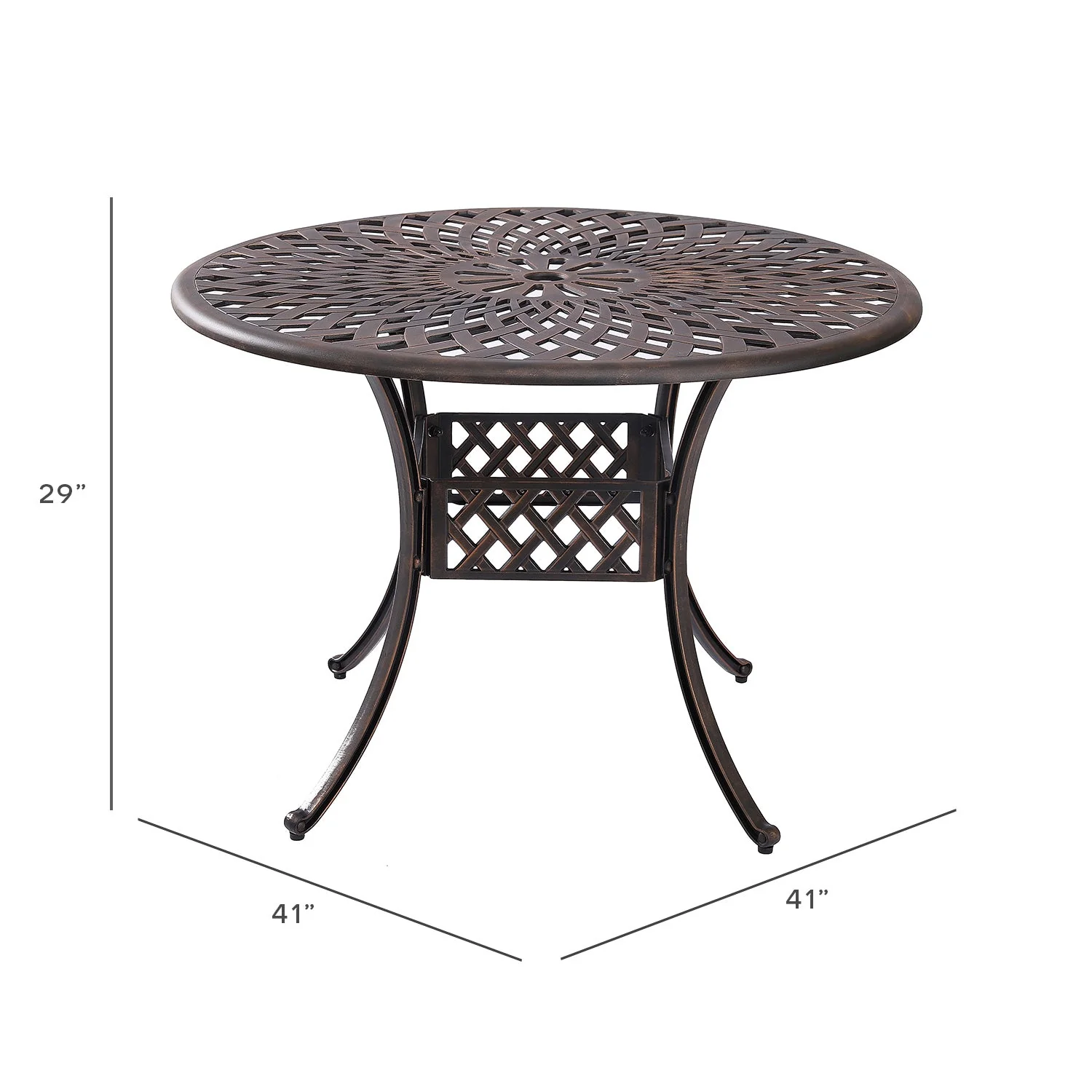 Kinger Home Aiden 5-Piece Outdoor Dining Set for Patio - Image 7