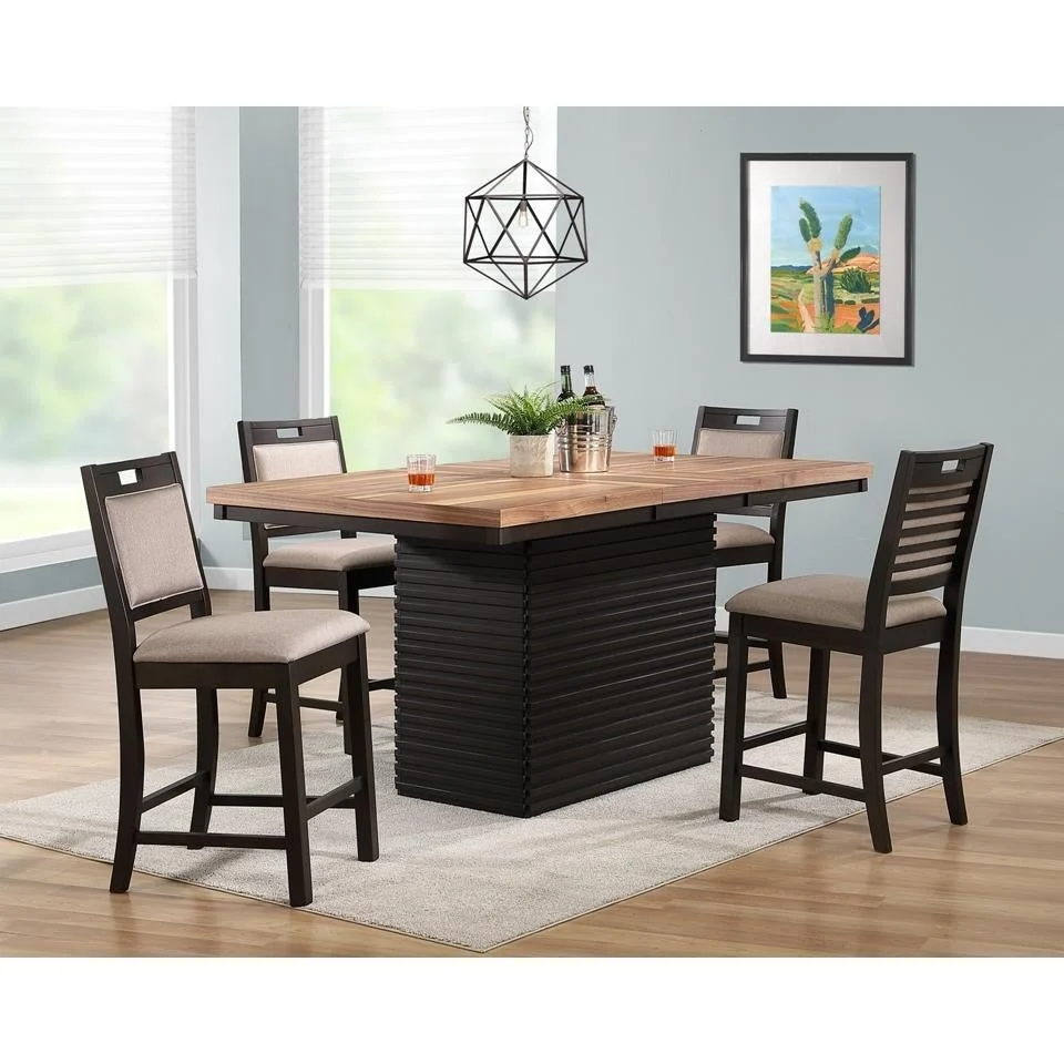 Kinger Home Luxus 5-Pieces Counter Height Dining Table Set