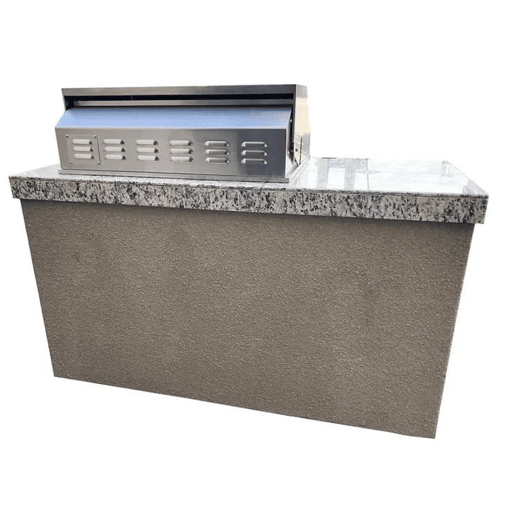 Kokomo The 5' Maldives BBQ Island with Built In 4 Burner BBQ Grill and Access Door - Image 2