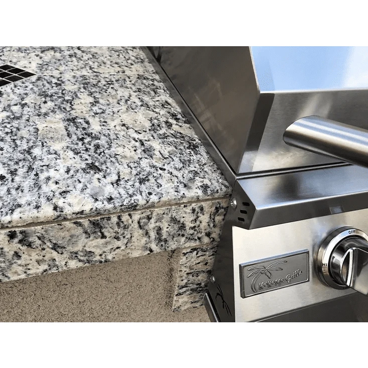 Kokomo The 5' Maldives BBQ Island with Built In 4 Burner BBQ Grill and Access Door - Image 4