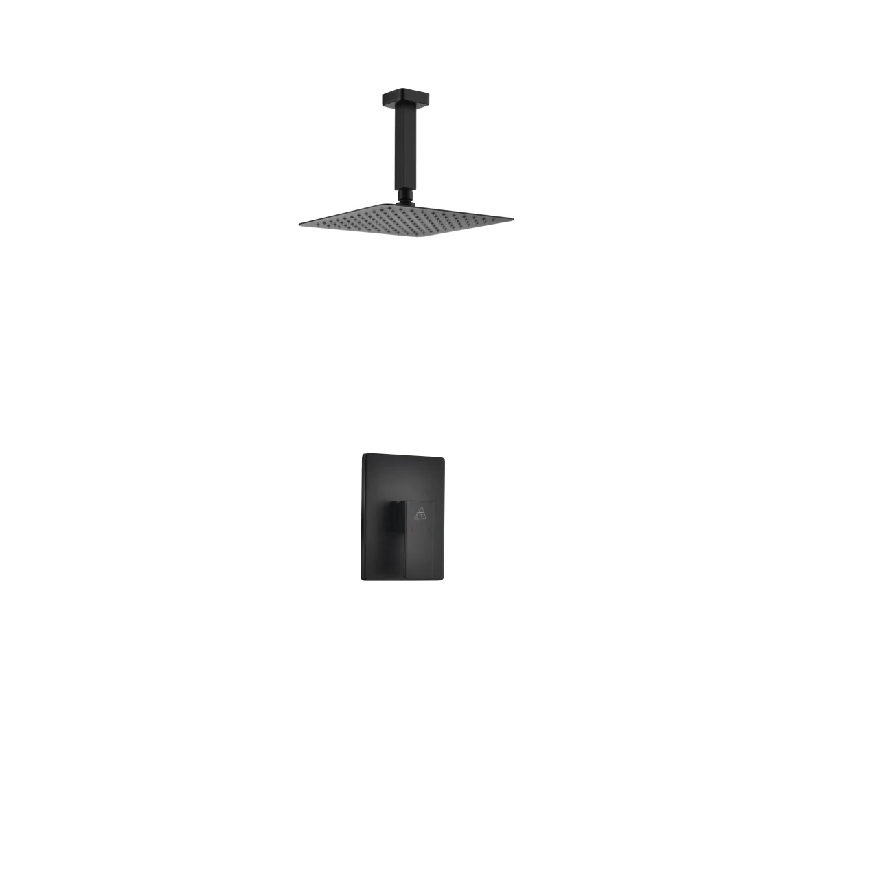 KubeBath Aqua Piazza Shower Set with Ceiling Mount Square Rain Shower - Image 6