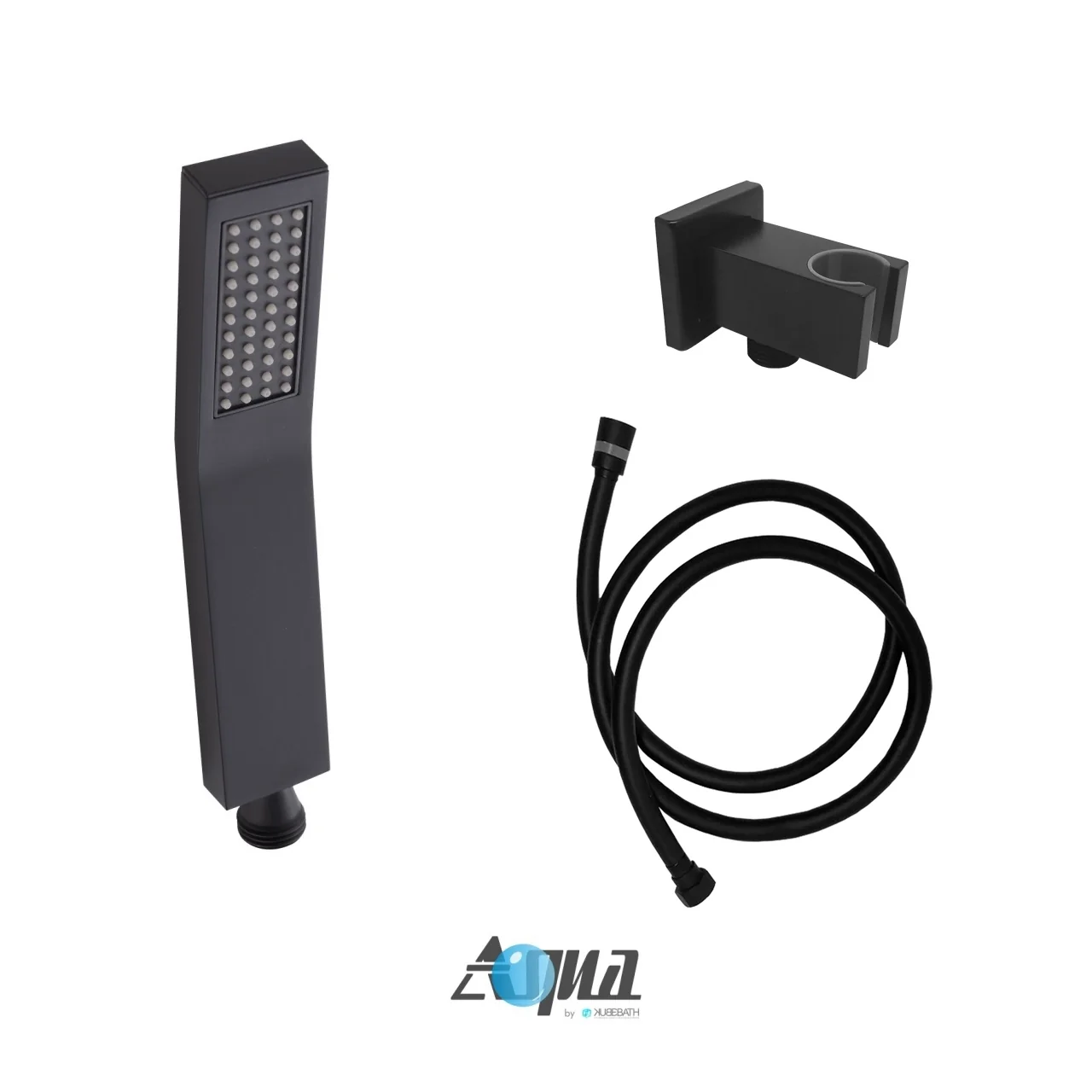 KubeBath Aqua Piazza Handheld Kit With 5" Long Hose and Wall Adapter - Image 2