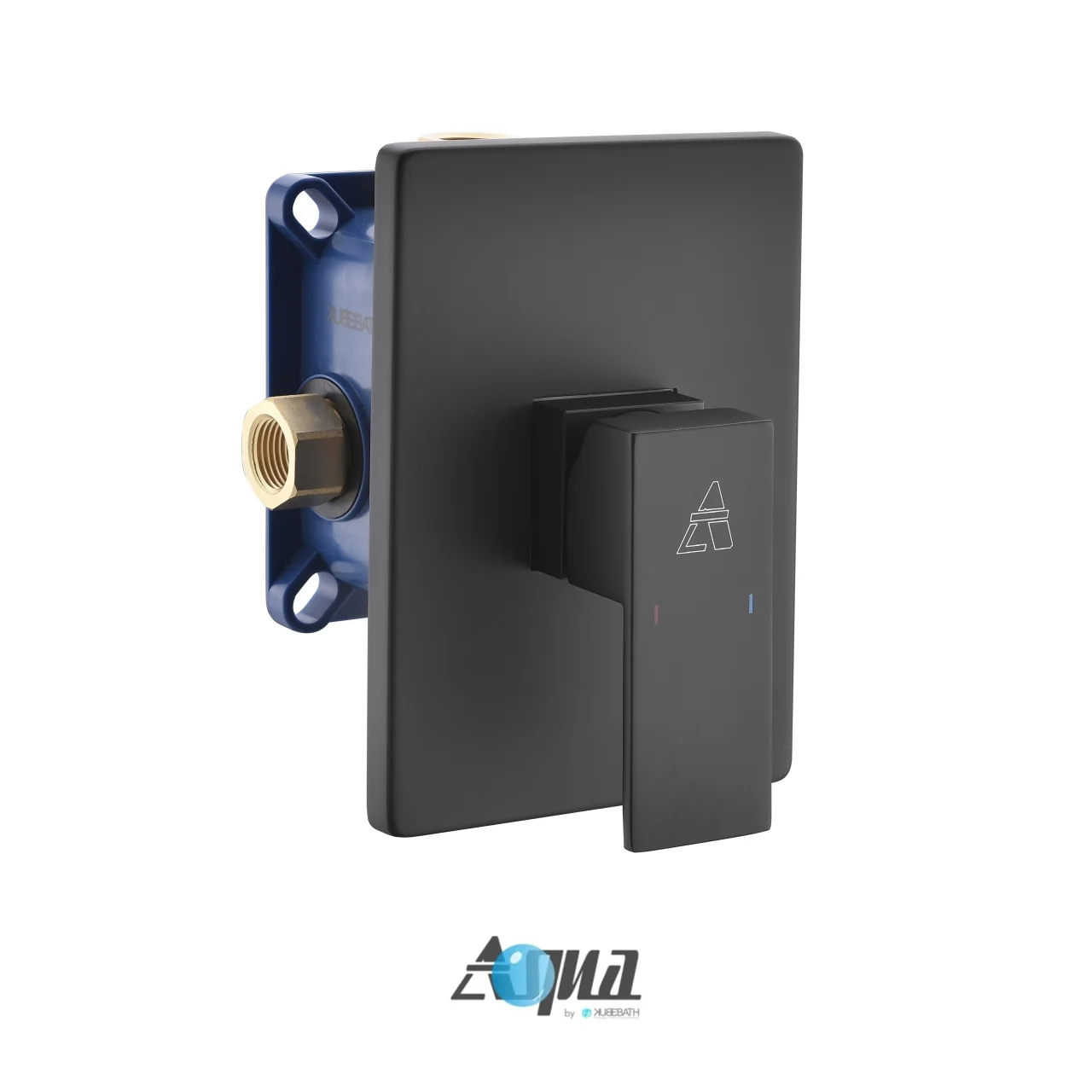 KubeBath Aqua Piazza Rough-In Valve With Cover Plate, Handle and Diverter - Image 3