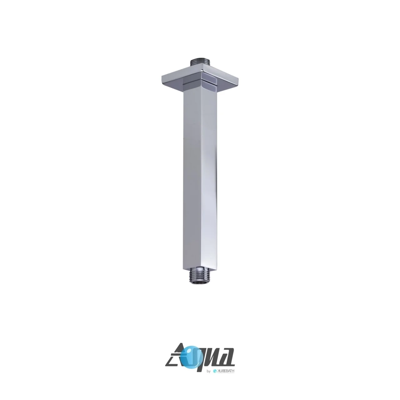 KubeBath Aqua Piazza Shower Set with Ceiling Mount Square Rain Shower and Handheld - Image 14
