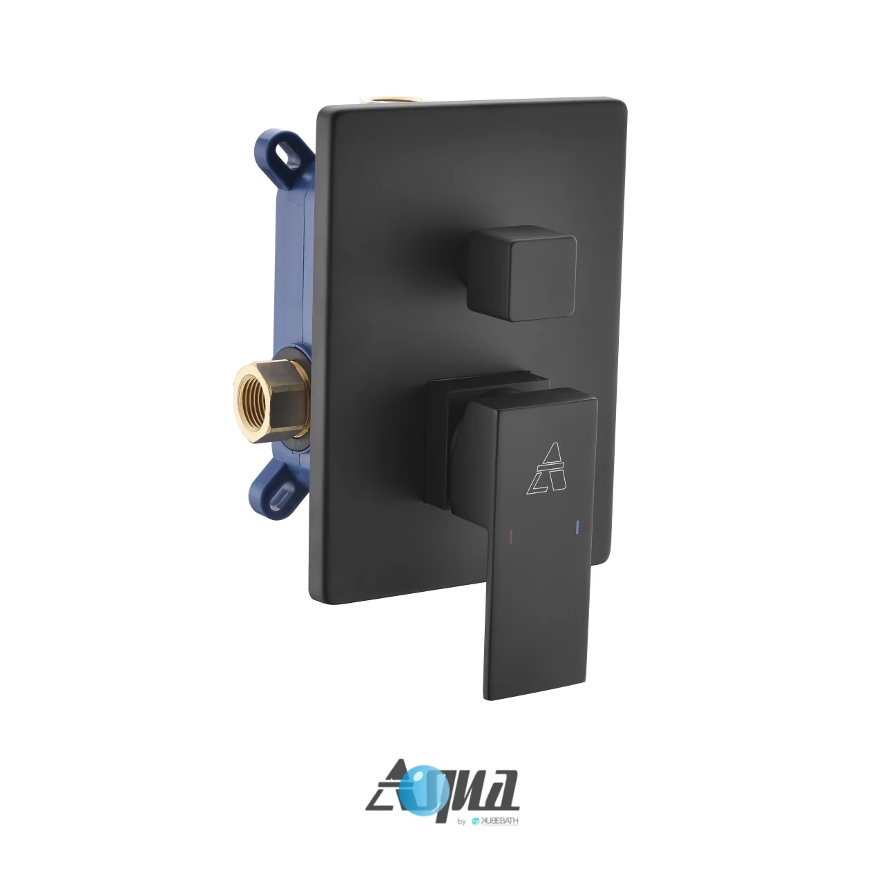 KubeBath Aqua Piazza Shower Set with Ceiling Mount Square Rain Shower and Handheld - Image 22