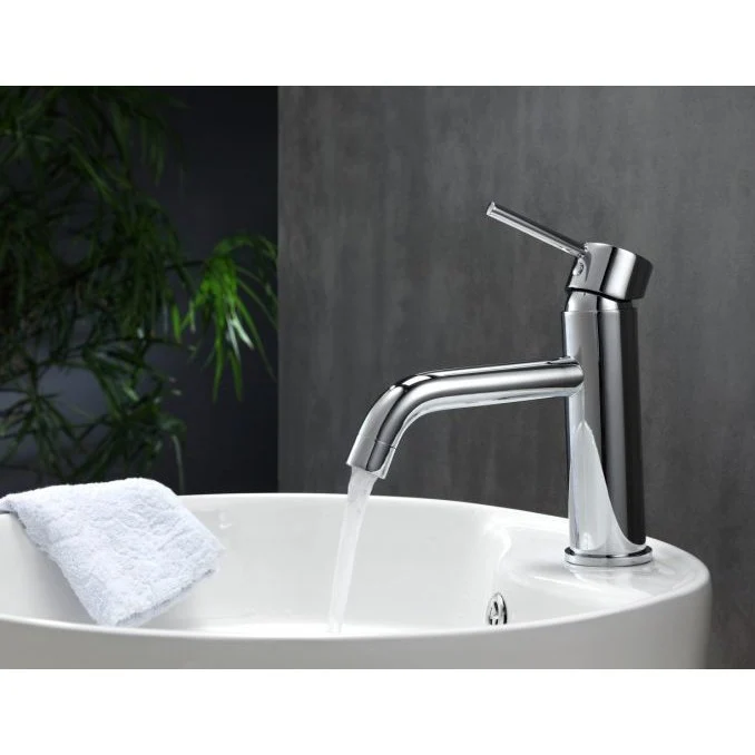 KubeBath Aqua Rondo Chrome Single Hole Mount Bathroom Vanity Faucet - Image 3