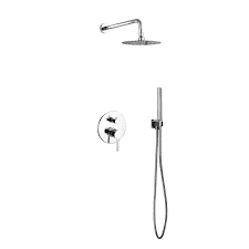 KubeBath Aqua Rondo Shower Set With Rain Shower and Handheld - Image 4