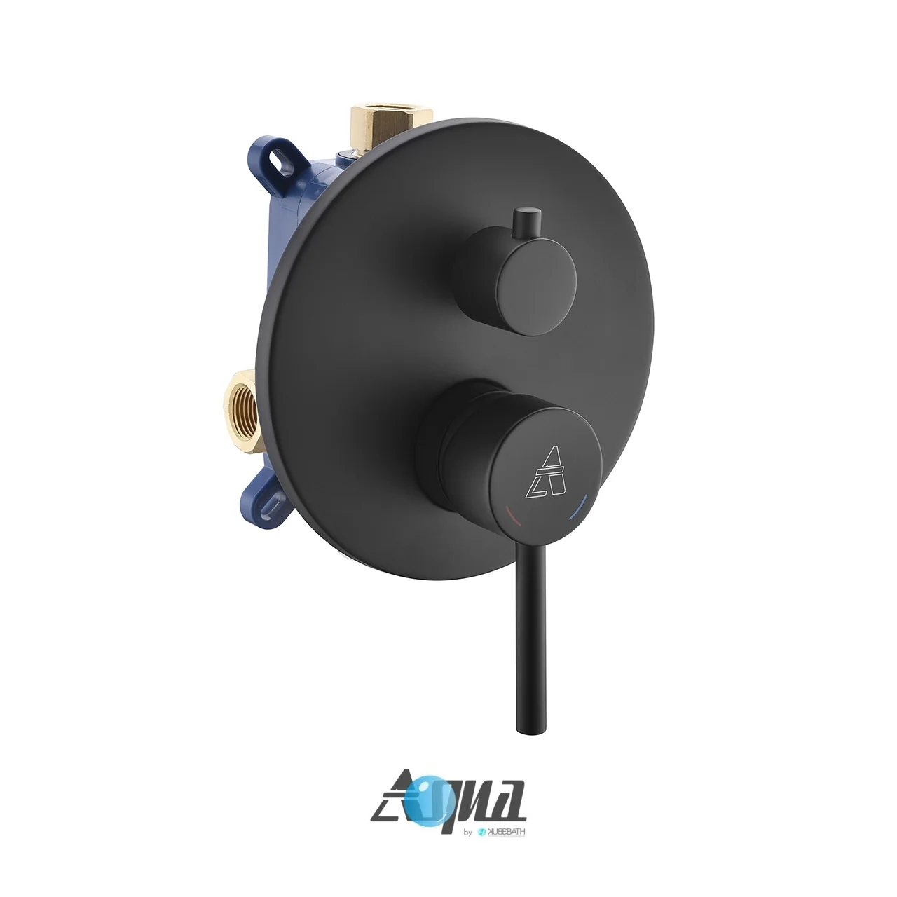 KubeBath Aqua Rondo Shower Set With Rain Shower and Tub Filler - Image 3