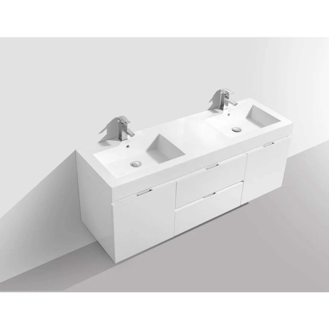 KubeBath Bliss 60" Free Standing Modern Bathroom Vanity - Image 29