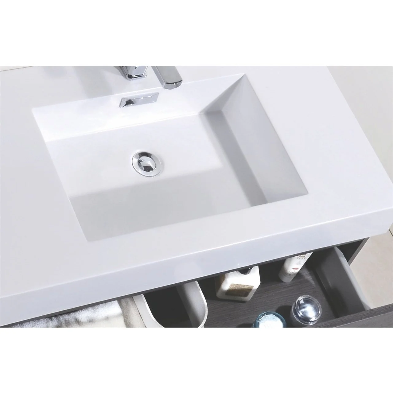 KubeBath Bliss Double Sink Wall Mount Modern Bathroom Vanity - Image 44