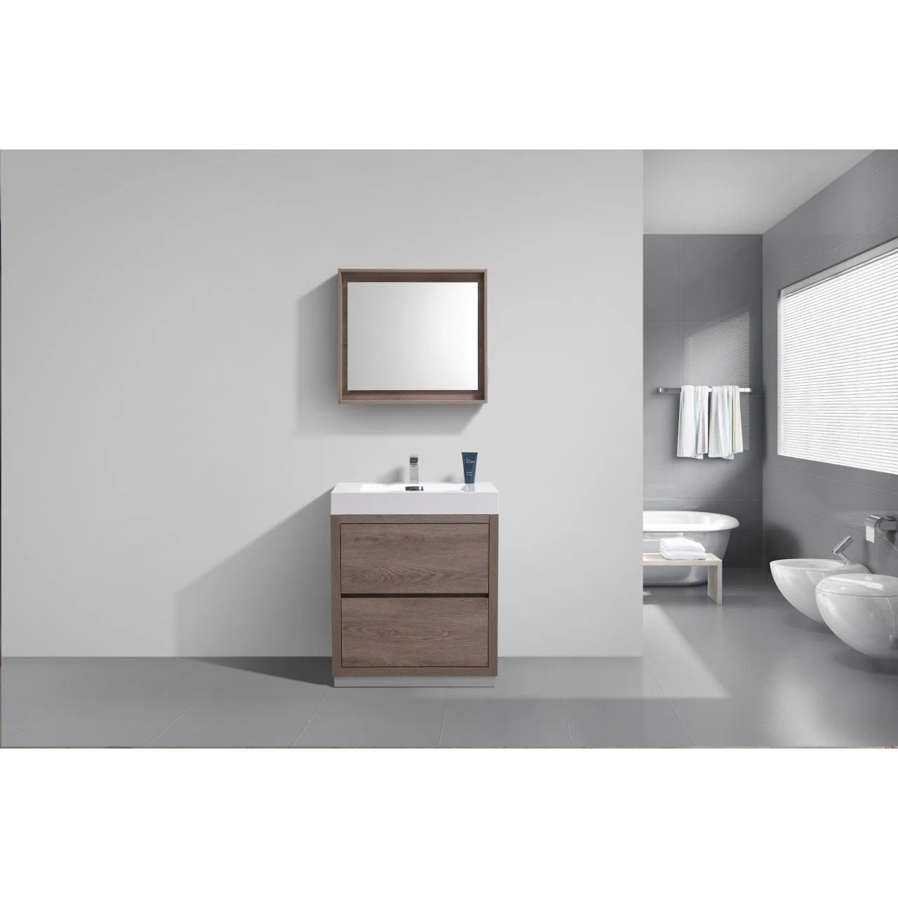 KubeBath Bliss Free Standing Modern Bathroom Vanity - Image 13