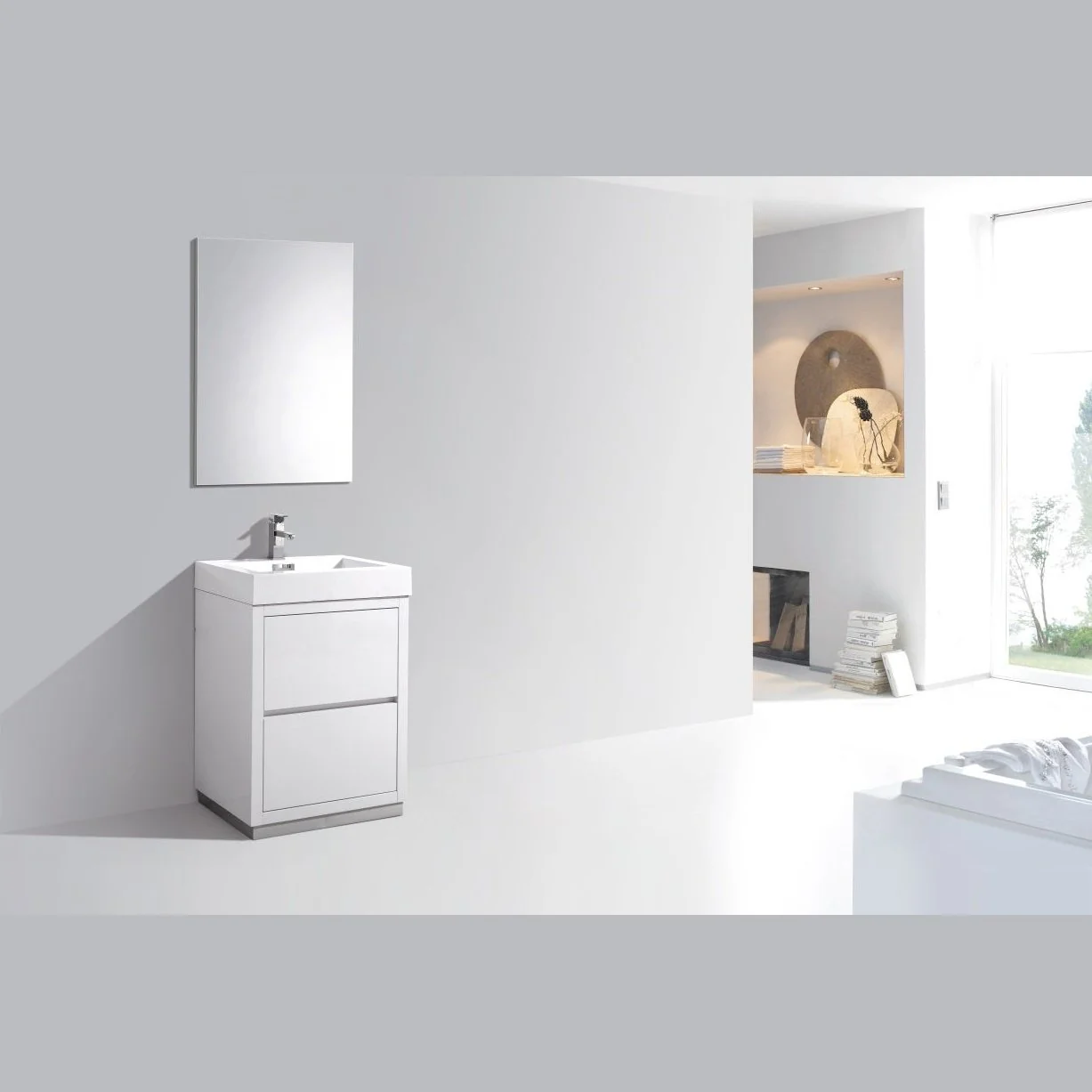 KubeBath Bliss Free Standing Modern Bathroom Vanity - Image 3
