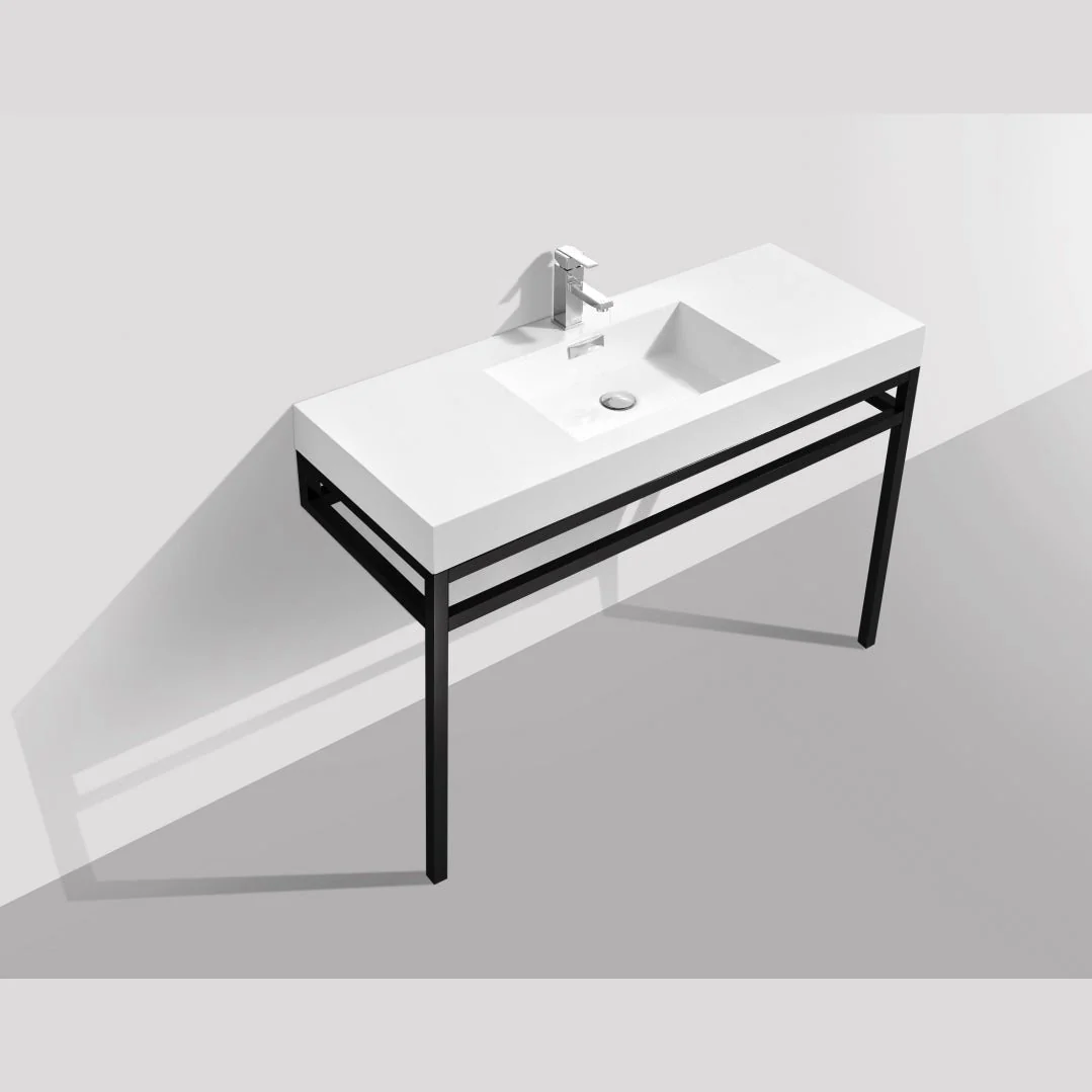 KubeBath Cisco Stainless Steel Console with Acrylic Sink - Image 11