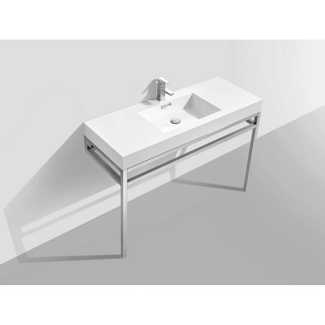 KubeBath Cisco Stainless Steel Console with Acrylic Sink - Image 2