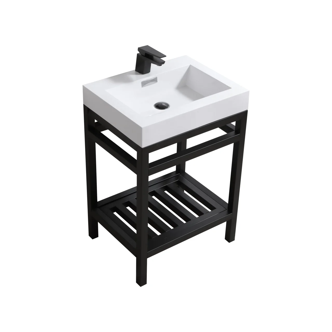 KubeBath Cisco Stainless Steel Console with Acrylic Sink - Image 32