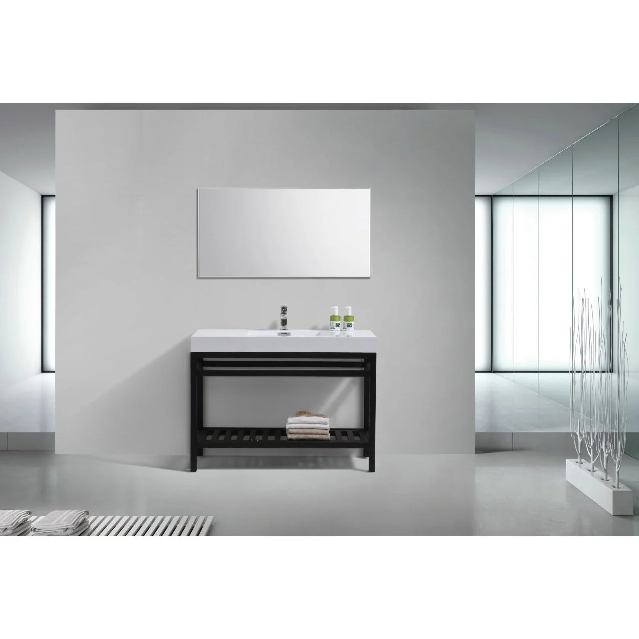 KubeBath Cisco Stainless Steel Console with Acrylic Sink - Image 37