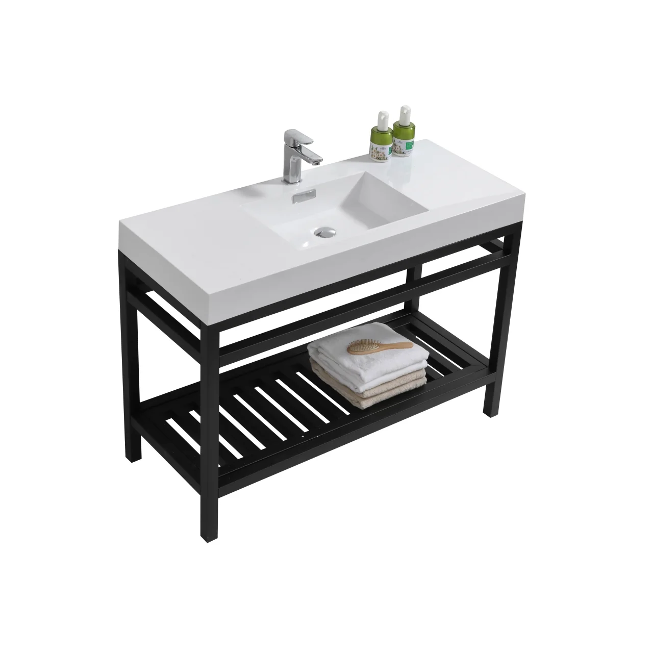KubeBath Cisco Stainless Steel Console with Acrylic Sink - Image 38