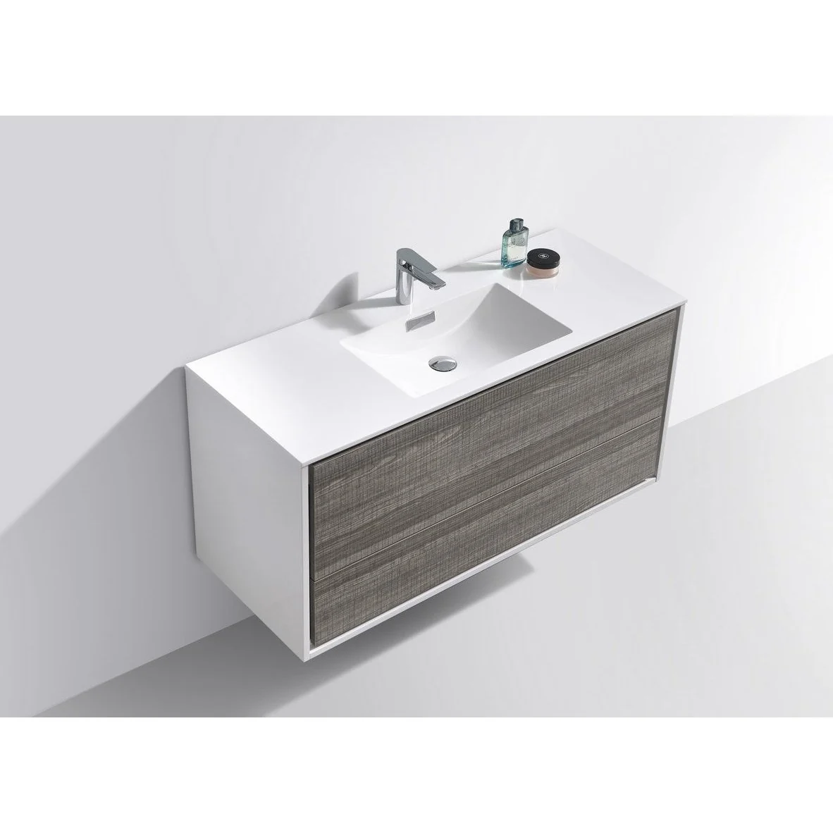 KubeBath DeLusso 48" Wall Mount Modern Bathroom Vanity - Image 14