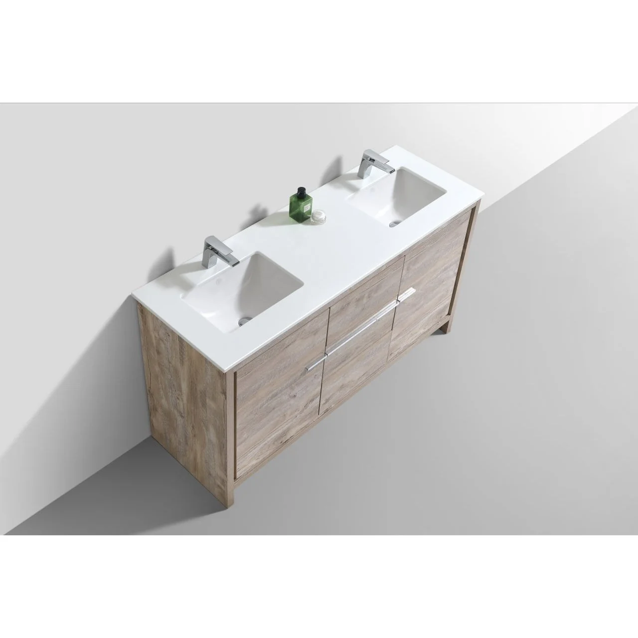 KubeBath Dolce 60" Modern Bathroom Vanity with White Quartz Counter-Top - Image 26
