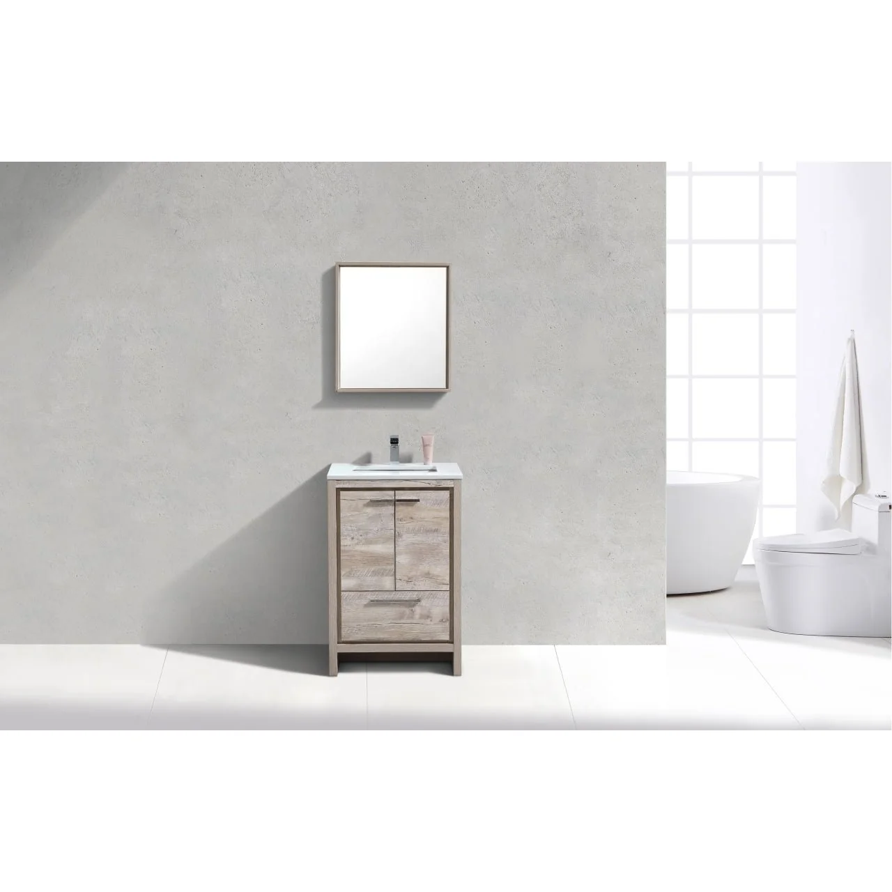 KubeBath Dolce Modern Bathroom Vanity with White Quartz Counter-Top - Image 11