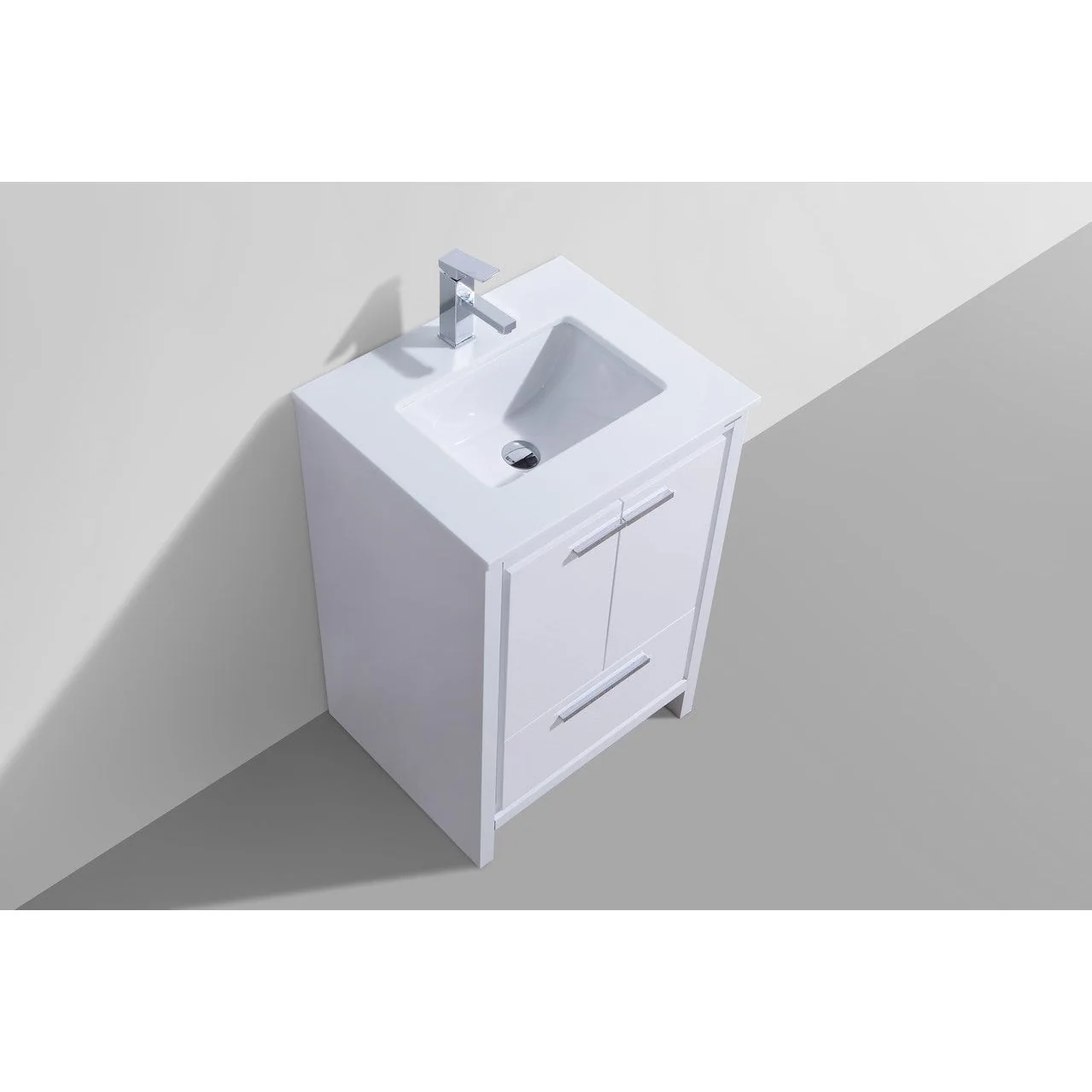 KubeBath Dolce Modern Bathroom Vanity with White Quartz Counter-Top - Image 3