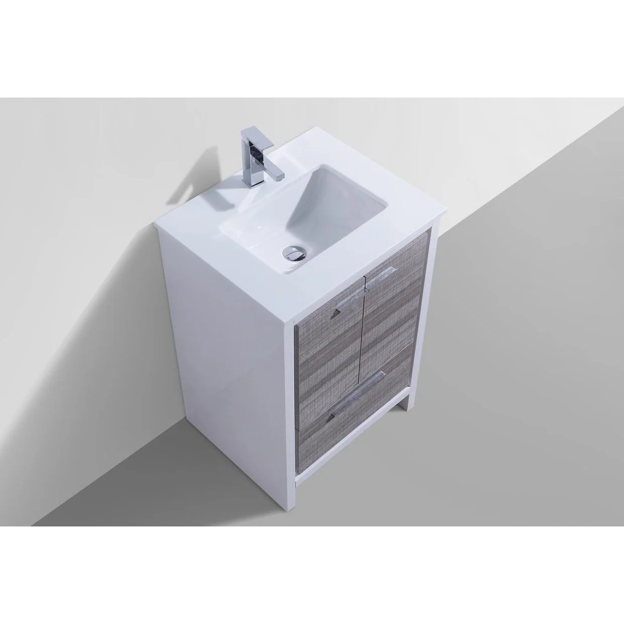 KubeBath Dolce Modern Bathroom Vanity with White Quartz Counter-Top - Image 7