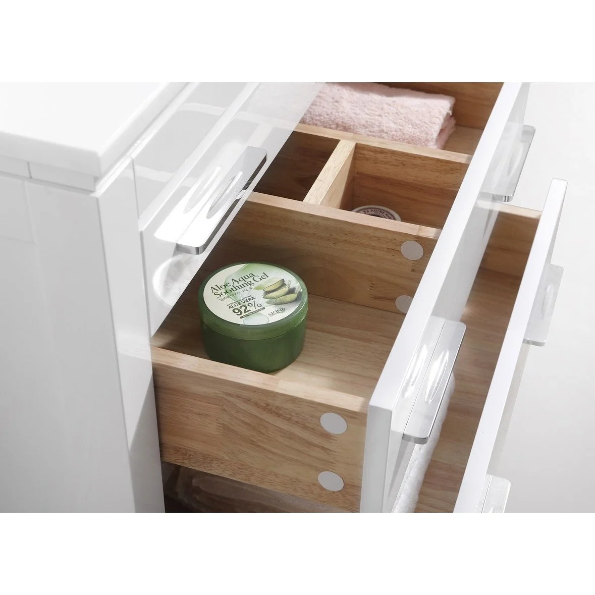 KubeBath Eiffel Gloss White Vanity with Quartz Counter Top - Image 11