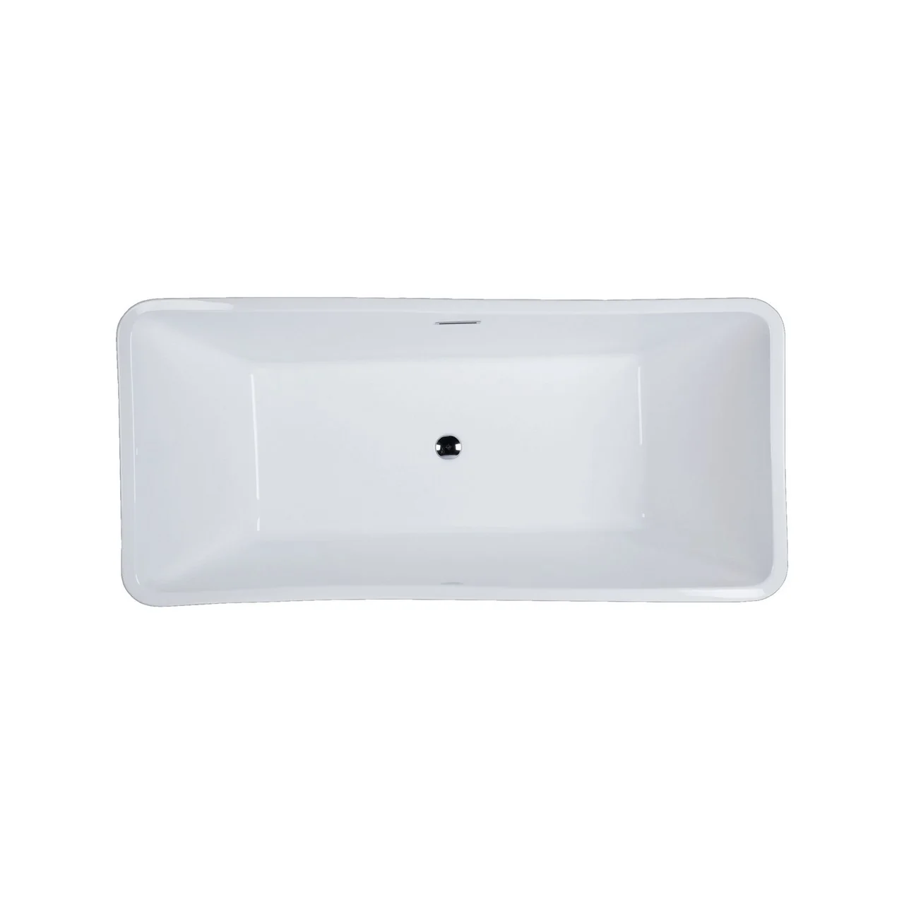 KubeBath Kube Ondulato 59" Free Standing Bathtub - Image 4